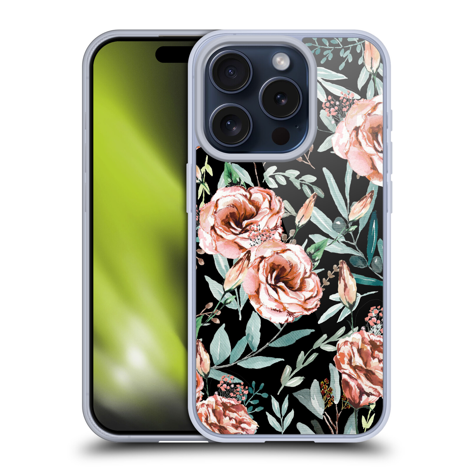 ANIS ILLUSTRATION FLOWER PATTERN 3 SOFT GEL CASE FOR APPLE iPHONE PHONES - Picture 9 of 15