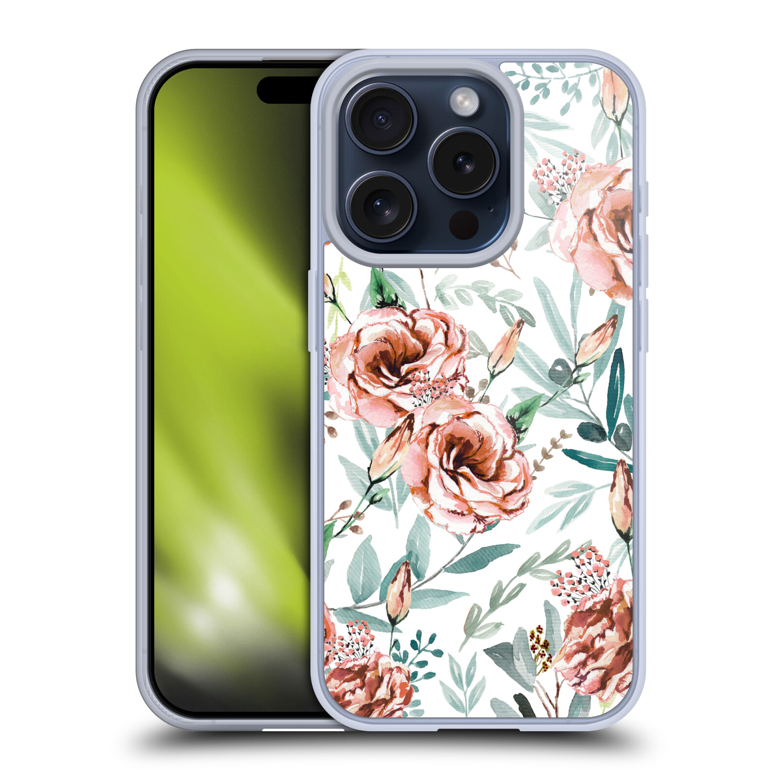 ANIS ILLUSTRATION FLOWER PATTERN 3 SOFT GEL CASE FOR APPLE iPHONE PHONES - Picture 10 of 15