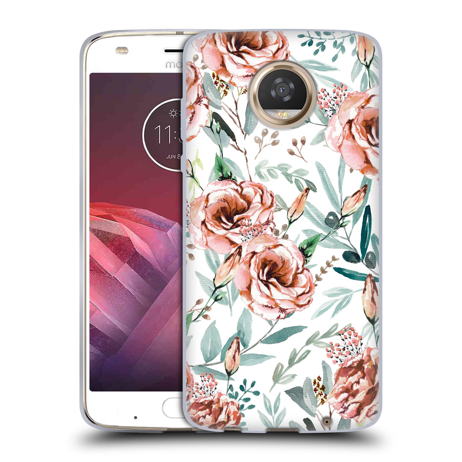 OFFICIAL ANIS ILLUSTRATION FLOWER PATTERN 3 SOFT GEL CASE FOR MOTOROLA PHONES - Picture 12 of 17