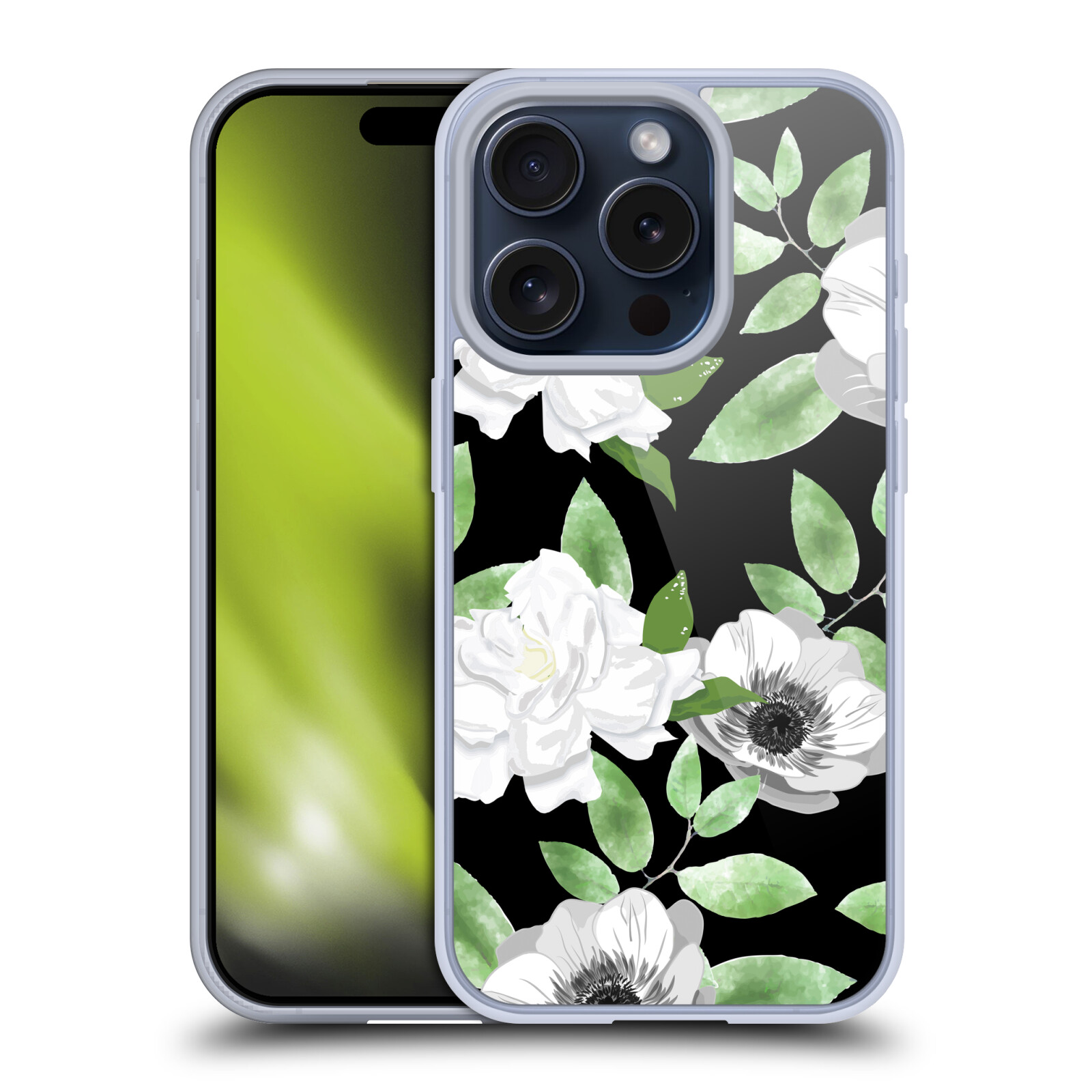 ANIS ILLUSTRATION FLOWER PATTERN 3 SOFT GEL CASE FOR APPLE iPHONE PHONES - Picture 11 of 15