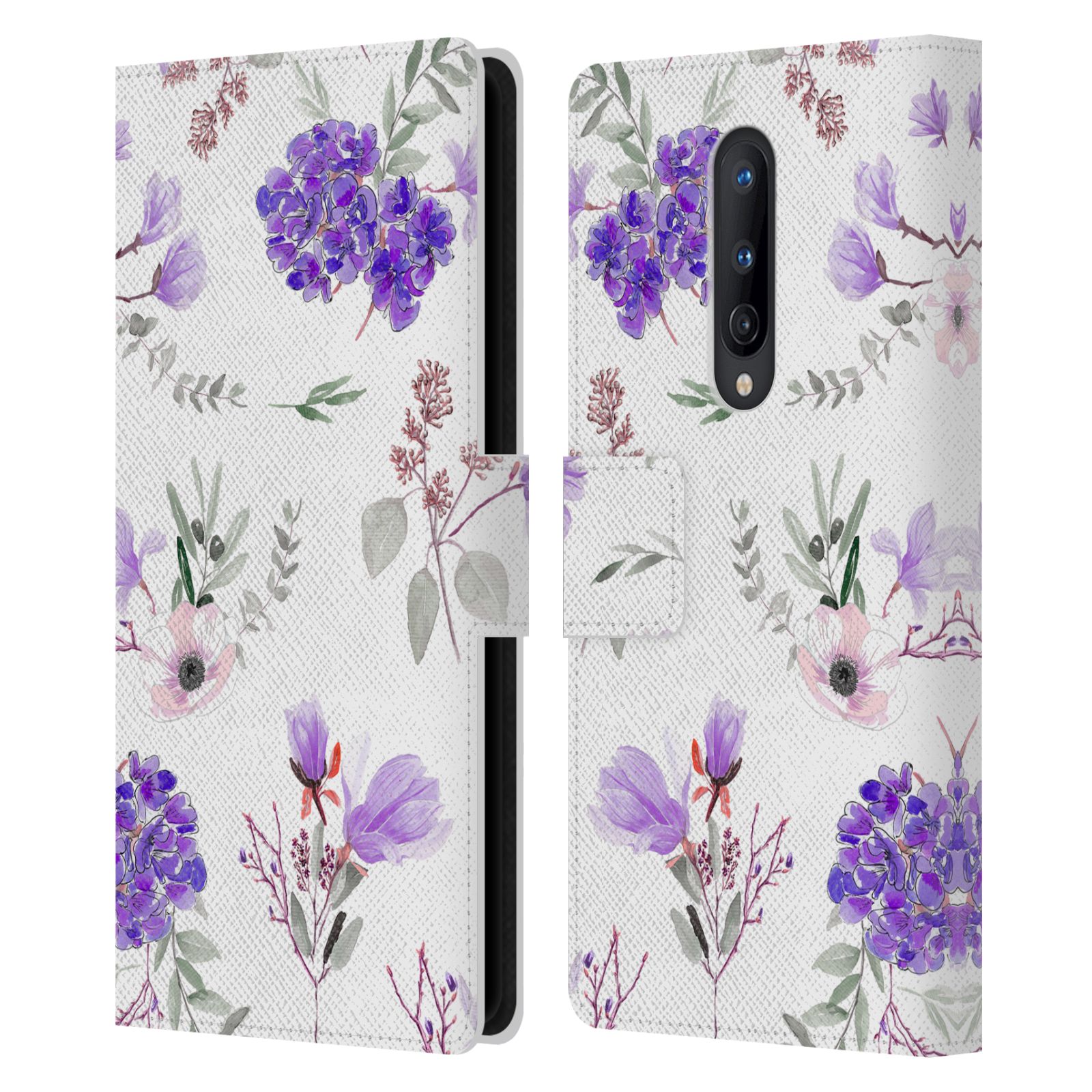 OFFICIAL ANIS ILLUSTRATION FLOWER PATTERN 3 LEATHER BOOK CASE FOR ONEPLUS PHONES - Picture 7 of 16