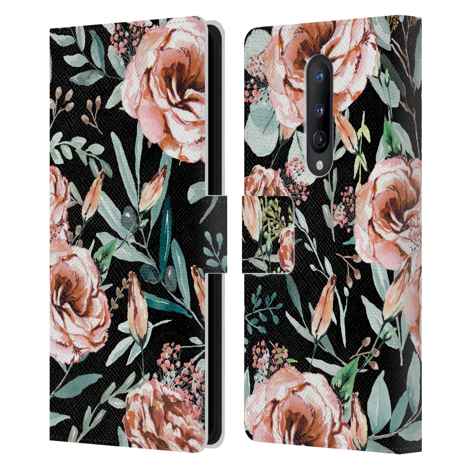 OFFICIAL ANIS ILLUSTRATION FLOWER PATTERN 3 LEATHER BOOK CASE FOR ONEPLUS PHONES - Picture 10 of 16