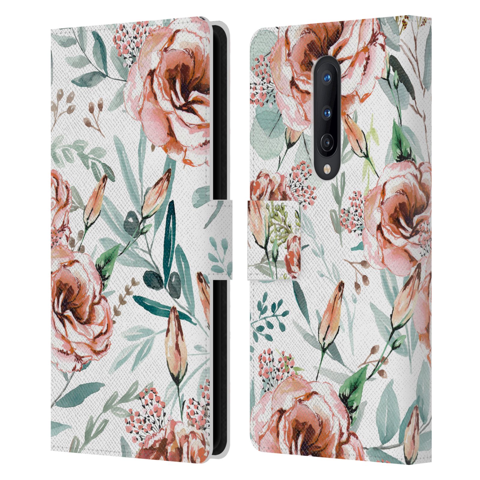 OFFICIAL ANIS ILLUSTRATION FLOWER PATTERN 3 LEATHER BOOK CASE FOR ONEPLUS PHONES - Picture 11 of 16