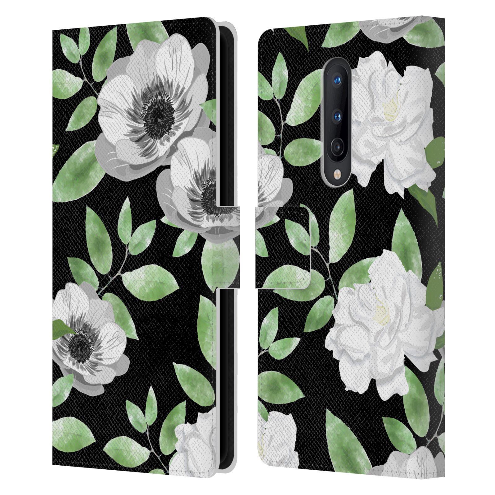 OFFICIAL ANIS ILLUSTRATION FLOWER PATTERN 3 LEATHER BOOK CASE FOR ONEPLUS PHONES - Picture 12 of 16