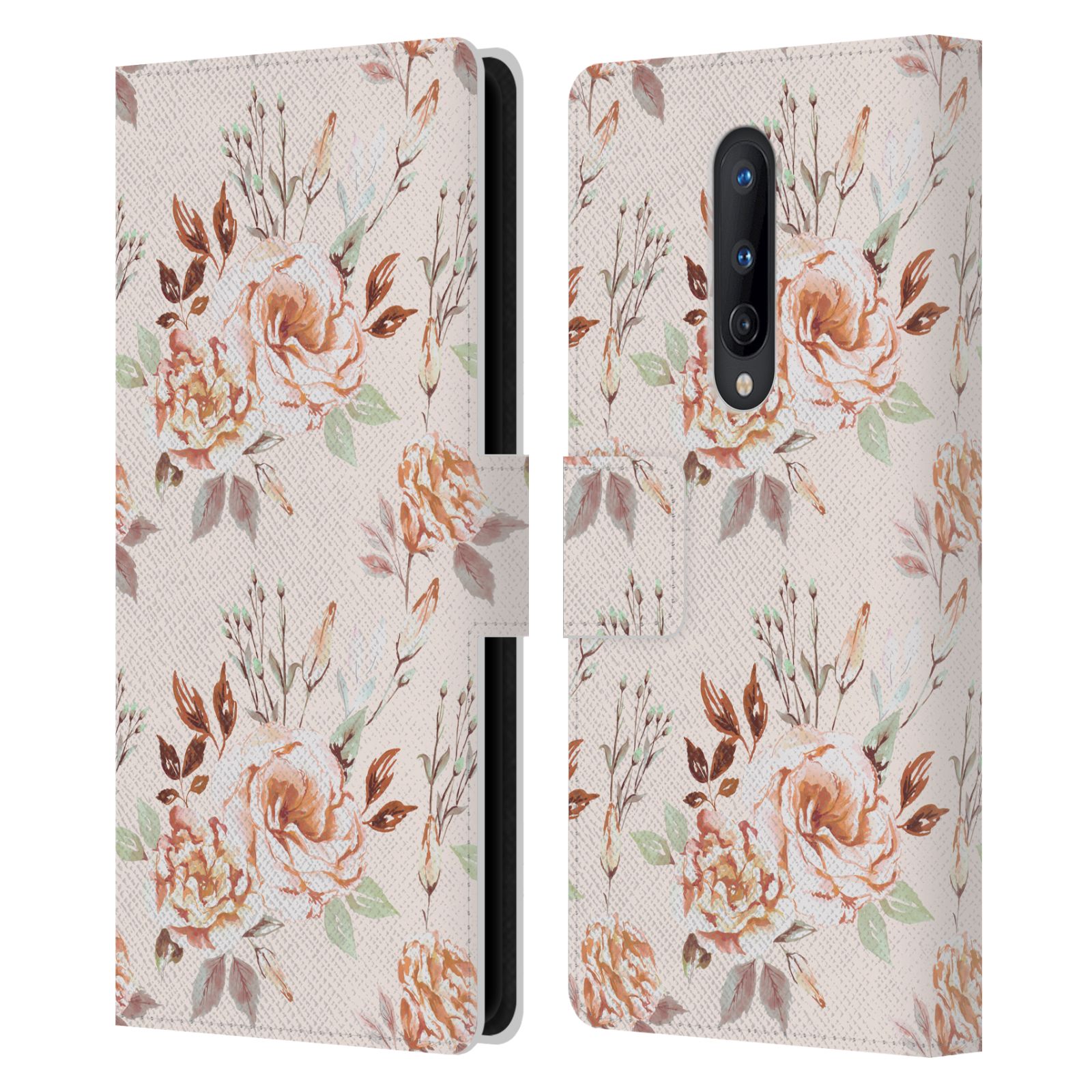 OFFICIAL ANIS ILLUSTRATION FLOWER PATTERN 3 LEATHER BOOK CASE FOR ONEPLUS PHONES - Picture 13 of 16