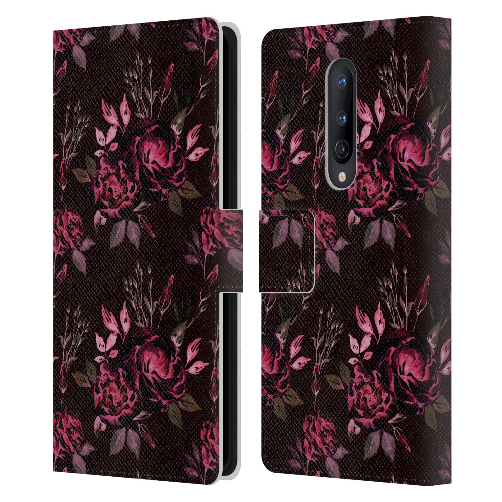 OFFICIAL ANIS ILLUSTRATION FLOWER PATTERN 3 LEATHER BOOK CASE FOR ONEPLUS PHONES - Picture 14 of 16