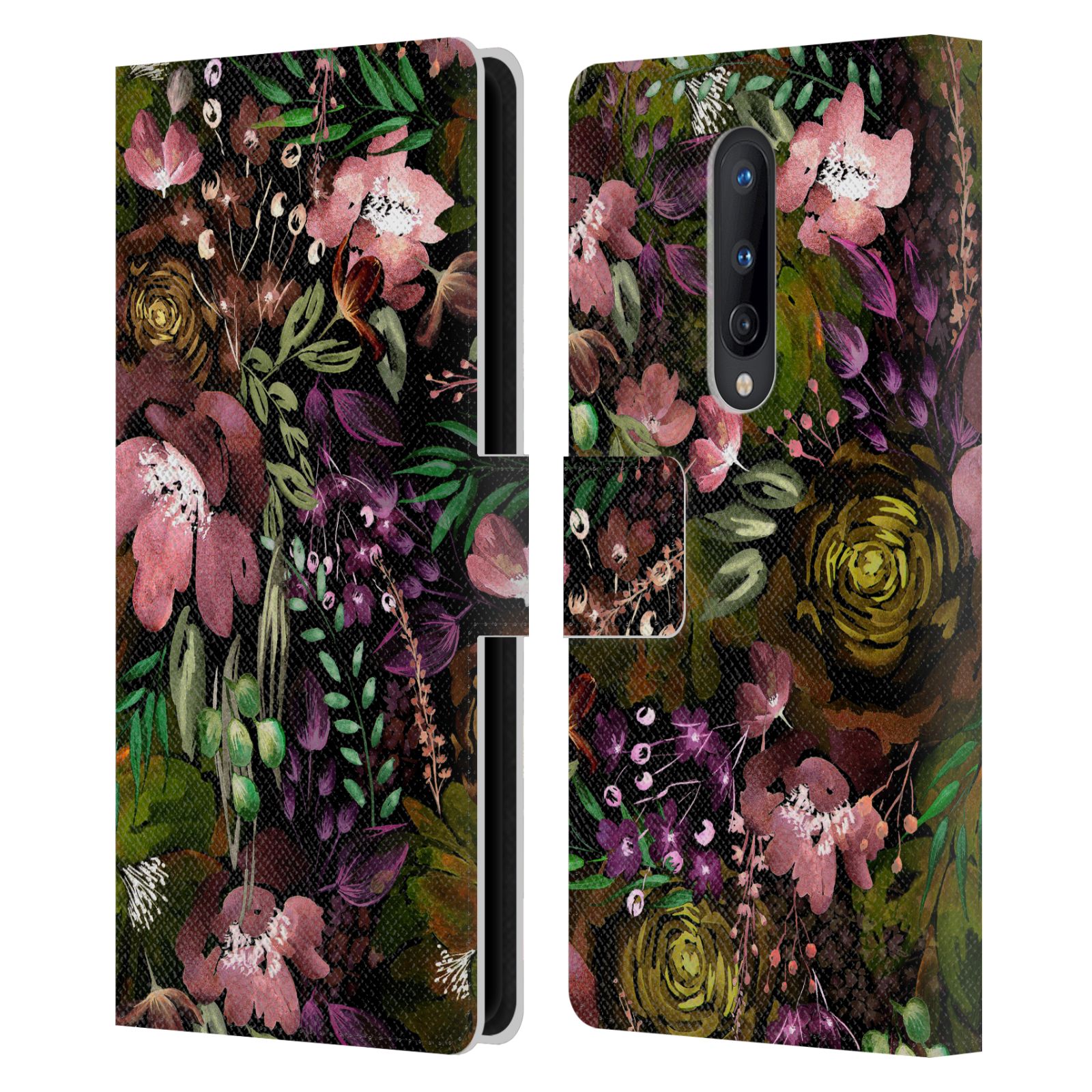 OFFICIAL ANIS ILLUSTRATION FLOWER PATTERN 3 LEATHER BOOK CASE FOR ONEPLUS PHONES - Picture 16 of 16