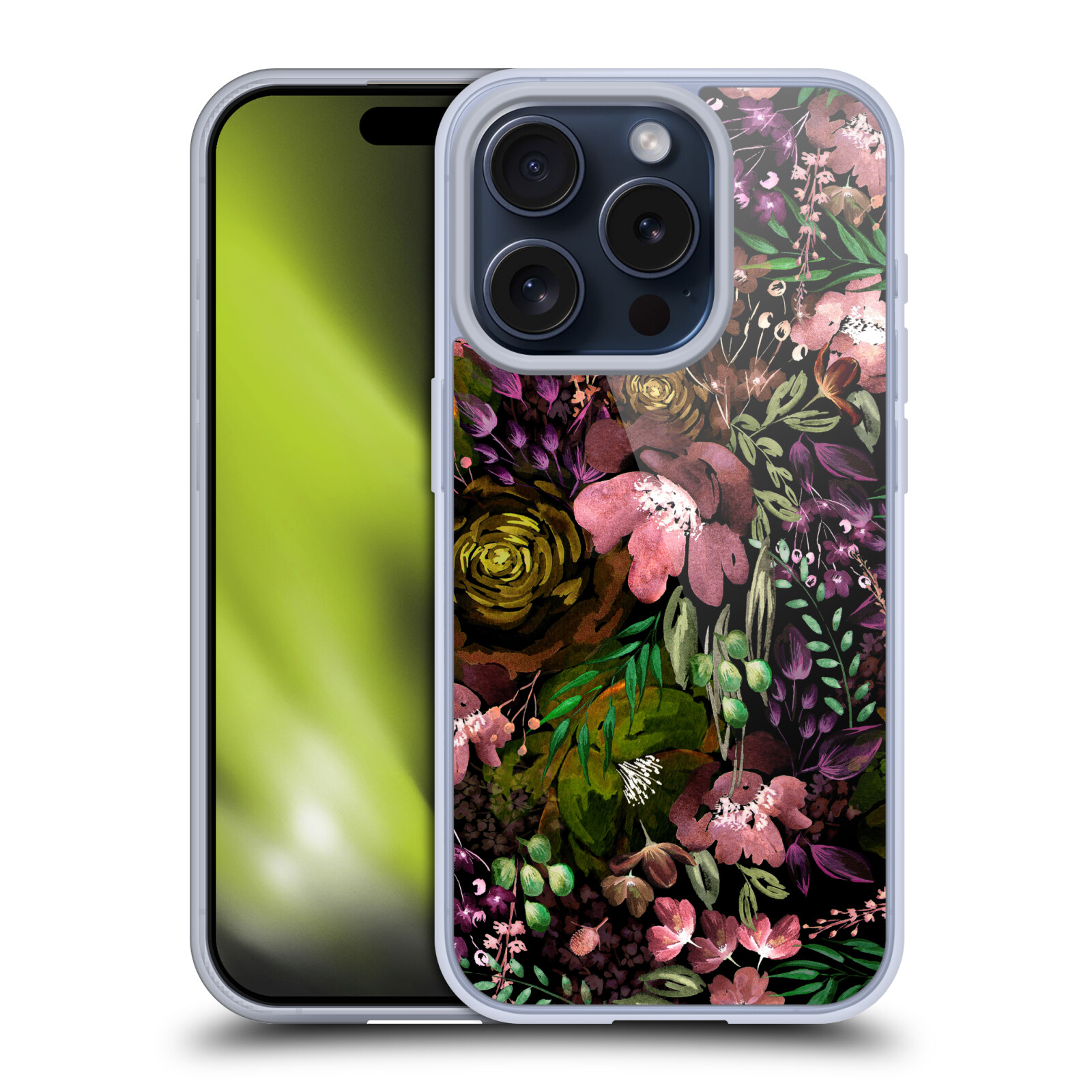 ANIS ILLUSTRATION FLOWER PATTERN 3 SOFT GEL CASE FOR APPLE iPHONE PHONES - Picture 15 of 15