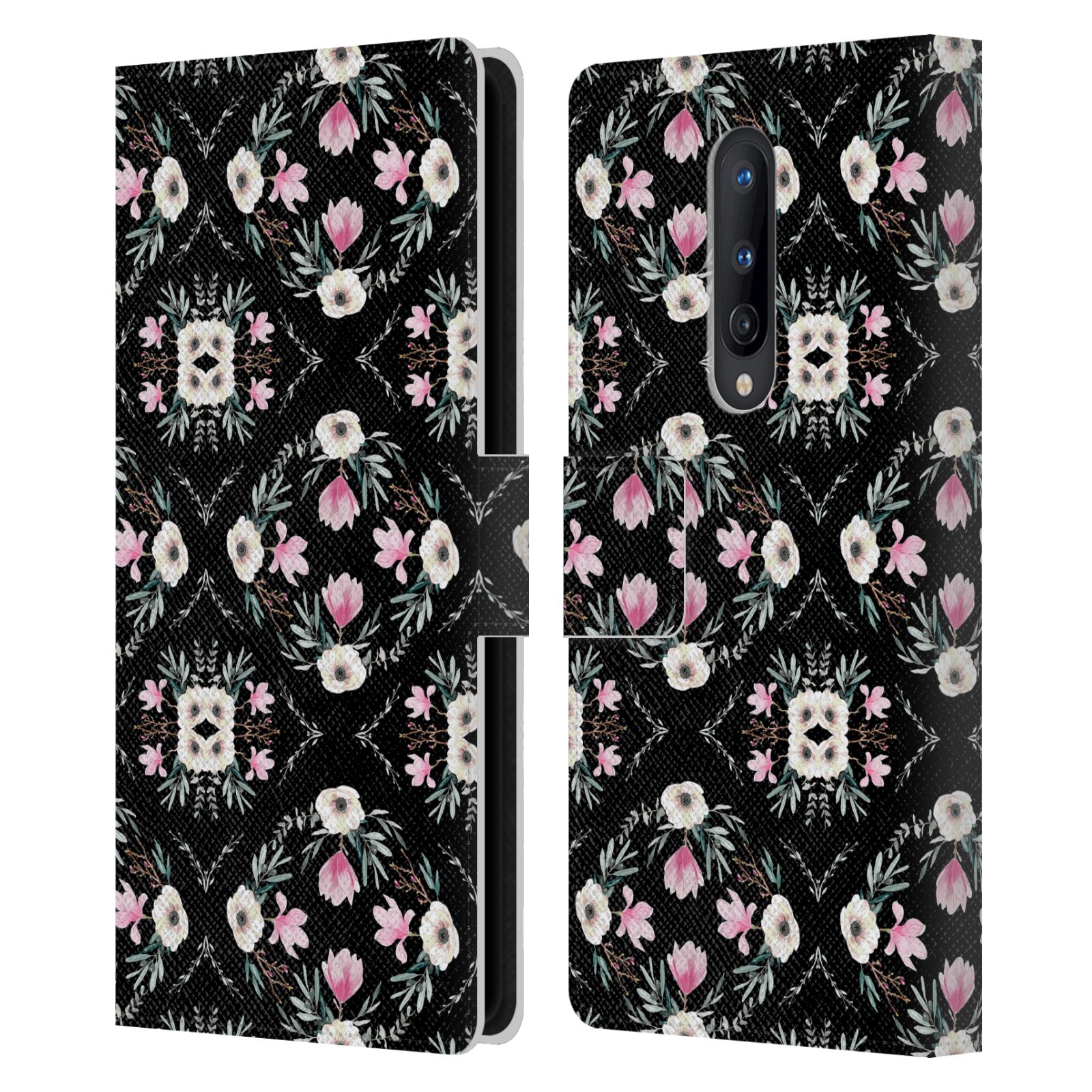 OFFICIAL ANIS ILLUSTRATION FLOWER PATTERN 4 LEATHER BOOK CASE FOR ONEPLUS PHONES - Picture 7 of 16