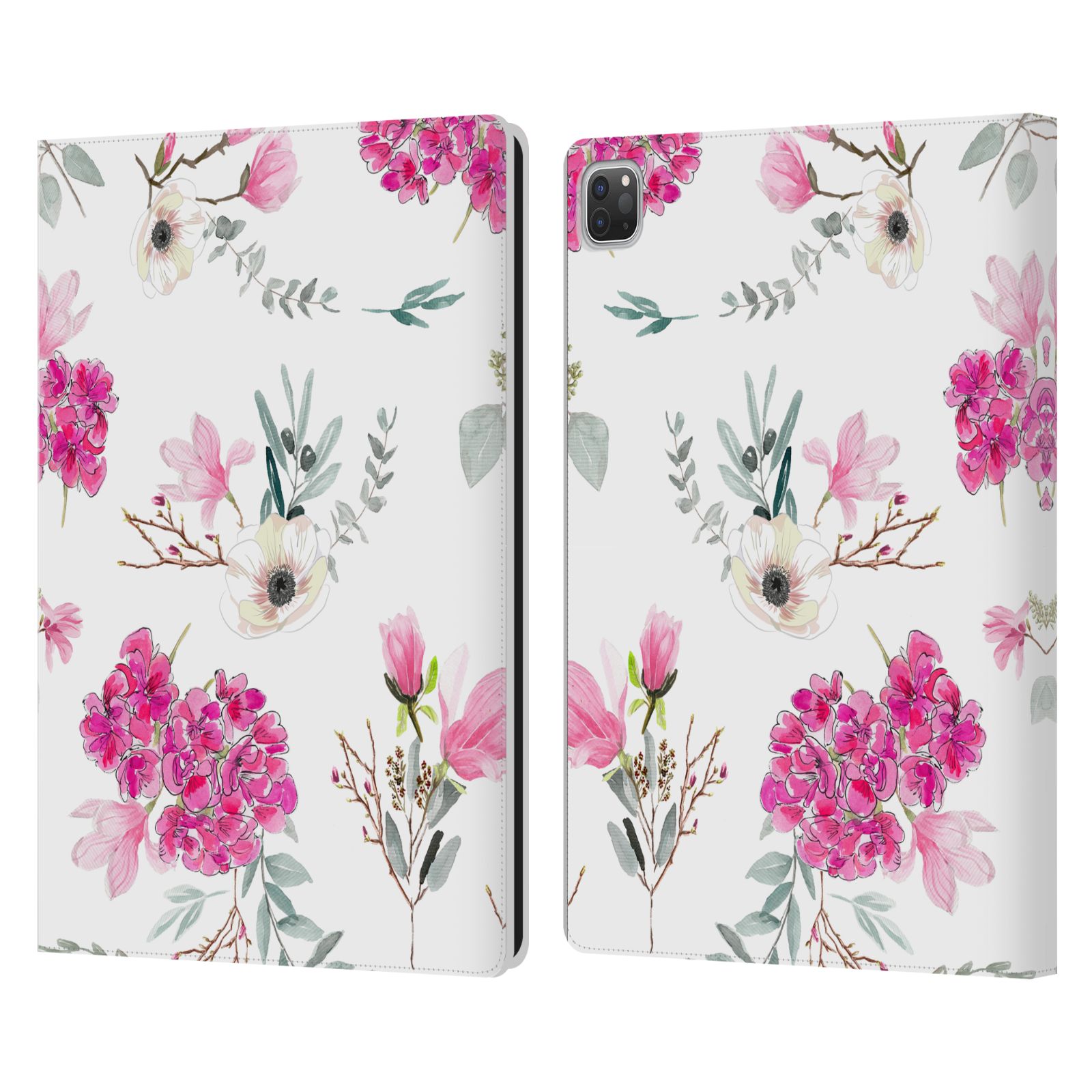 OFFICIAL ANIS ILLUSTRATION FLOWER PATTERN 4 LEATHER BOOK CASE FOR APPLE iPAD - Picture 9 of 16