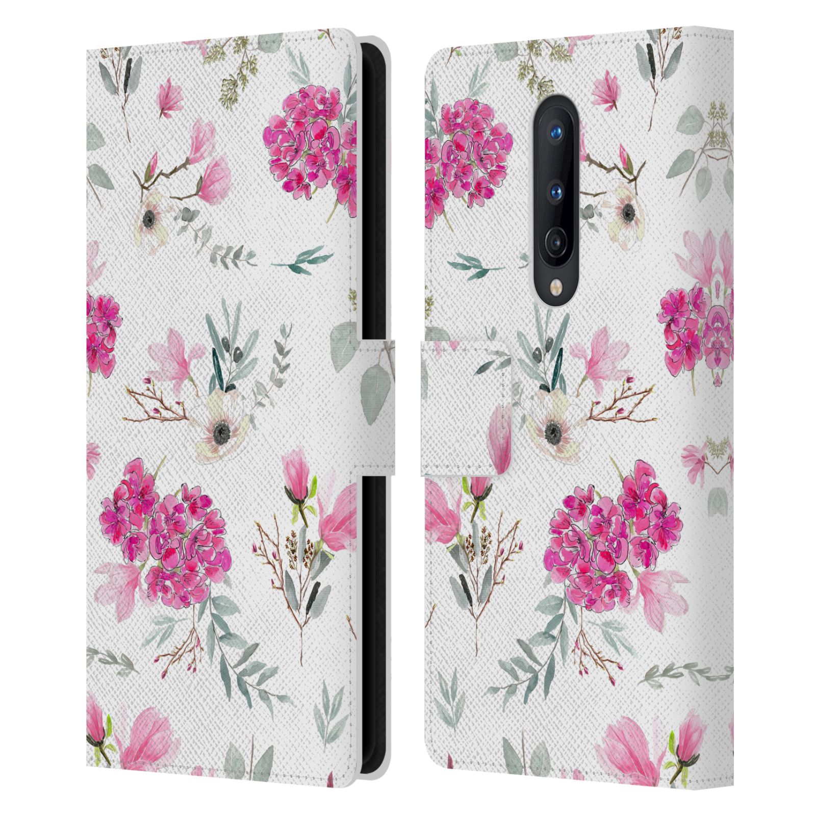 OFFICIAL ANIS ILLUSTRATION FLOWER PATTERN 4 LEATHER BOOK CASE FOR ONEPLUS PHONES - Picture 9 of 16