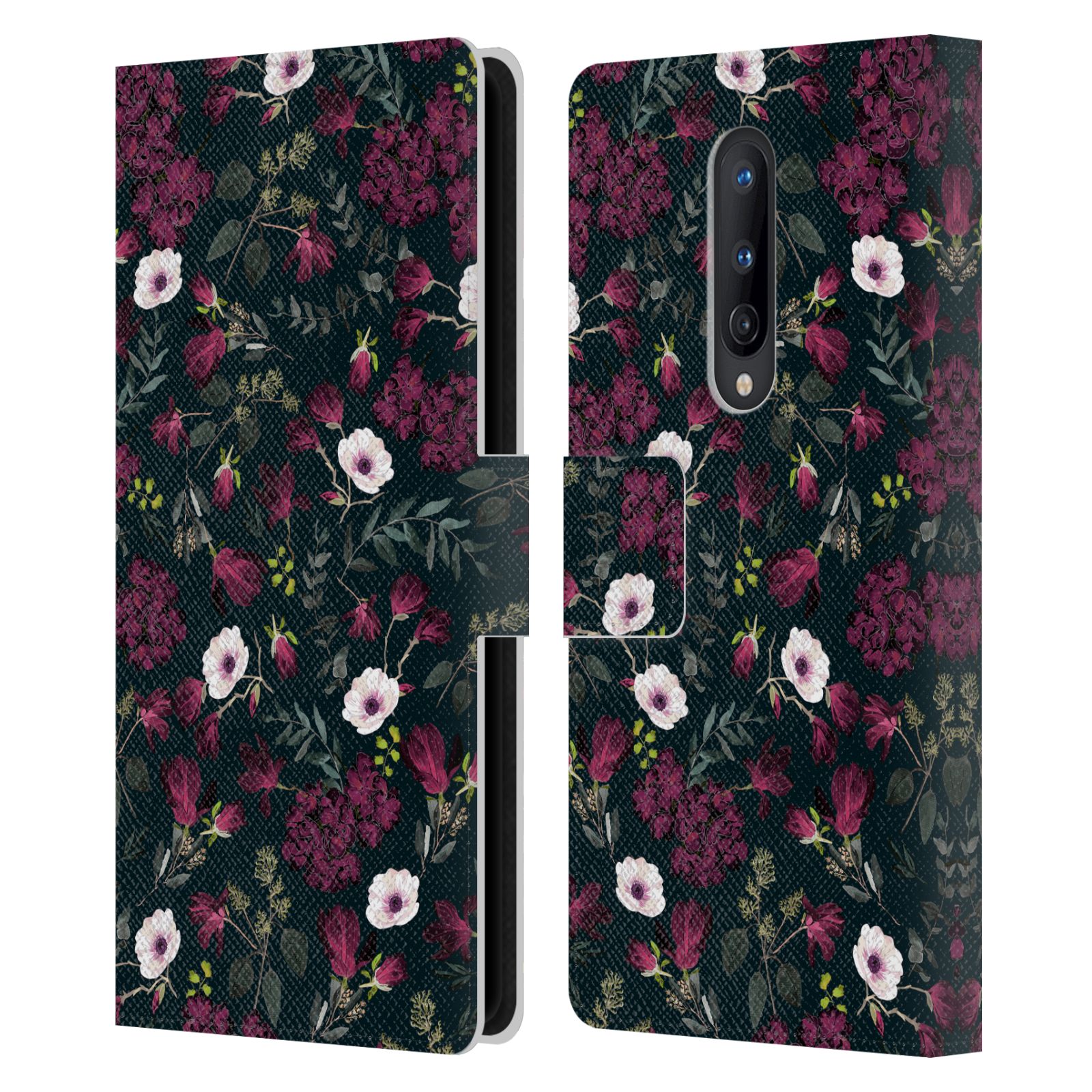 OFFICIAL ANIS ILLUSTRATION FLOWER PATTERN 4 LEATHER BOOK CASE FOR ONEPLUS PHONES - Picture 12 of 16