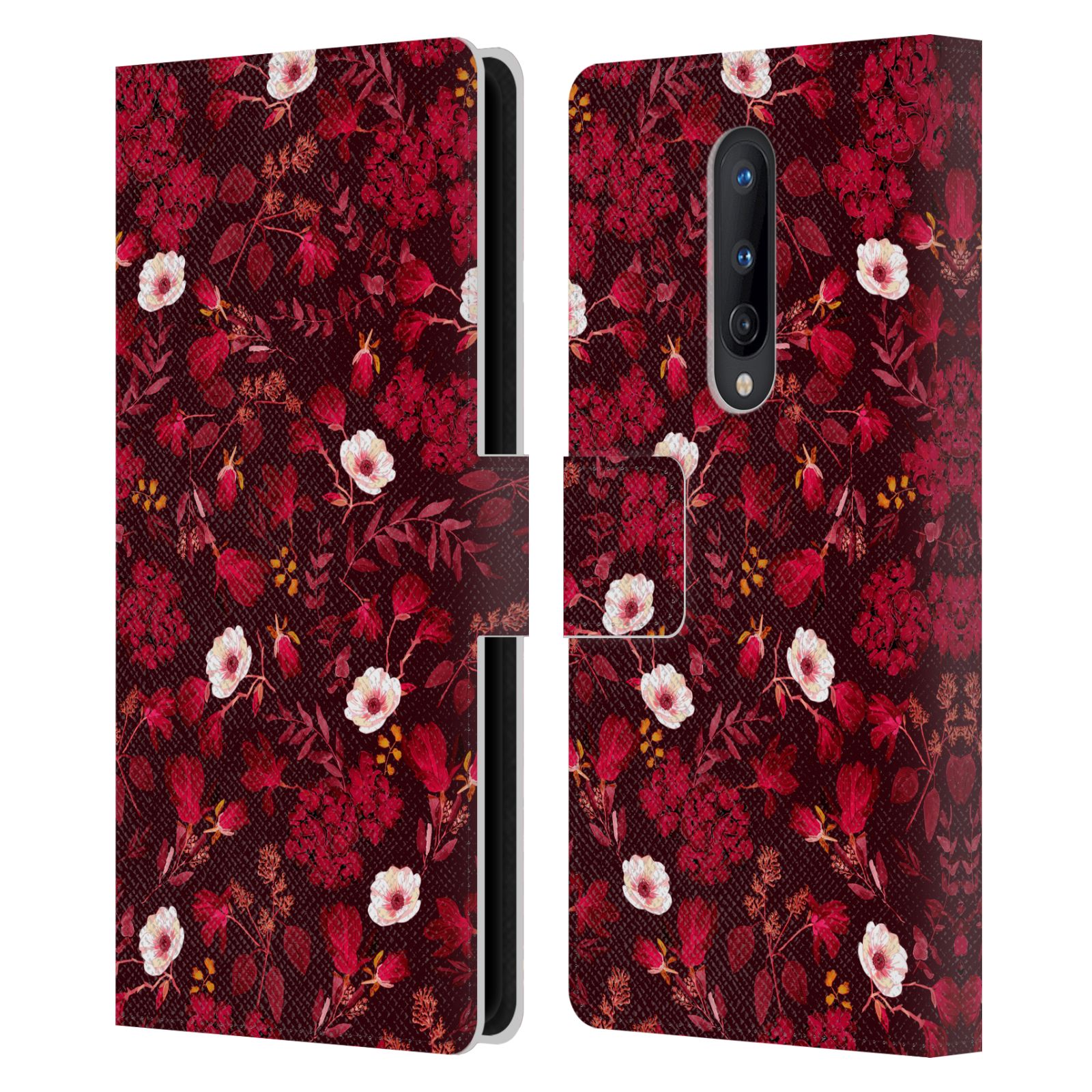OFFICIAL ANIS ILLUSTRATION FLOWER PATTERN 4 LEATHER BOOK CASE FOR ONEPLUS PHONES - Picture 13 of 16