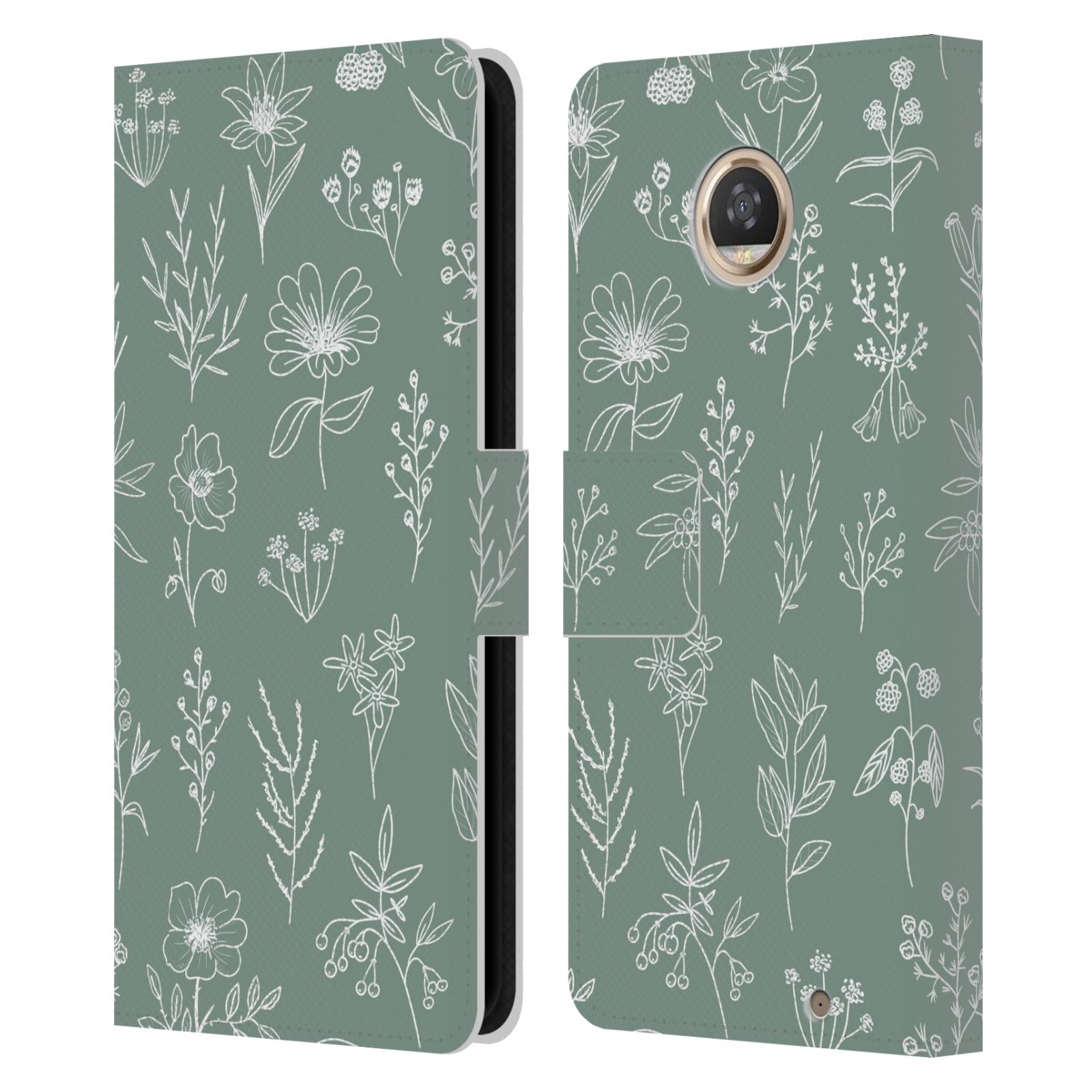 OFFICIAL ANIS ILLUSTRATION MIX PATTERN LEATHER BOOK CASE FOR MOTOROLA PHONES - Picture 12 of 18