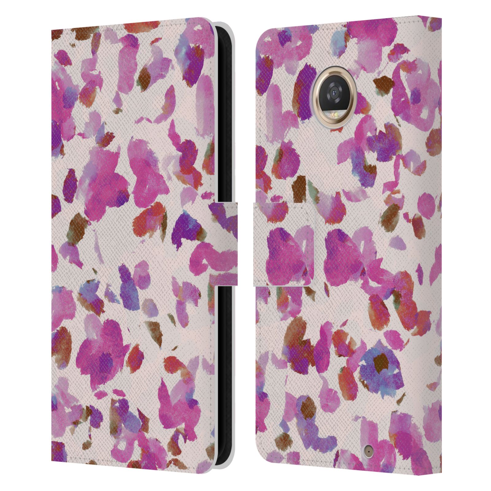 OFFICIAL ANIS ILLUSTRATION MIX PATTERN LEATHER BOOK CASE FOR MOTOROLA PHONES - Picture 16 of 18