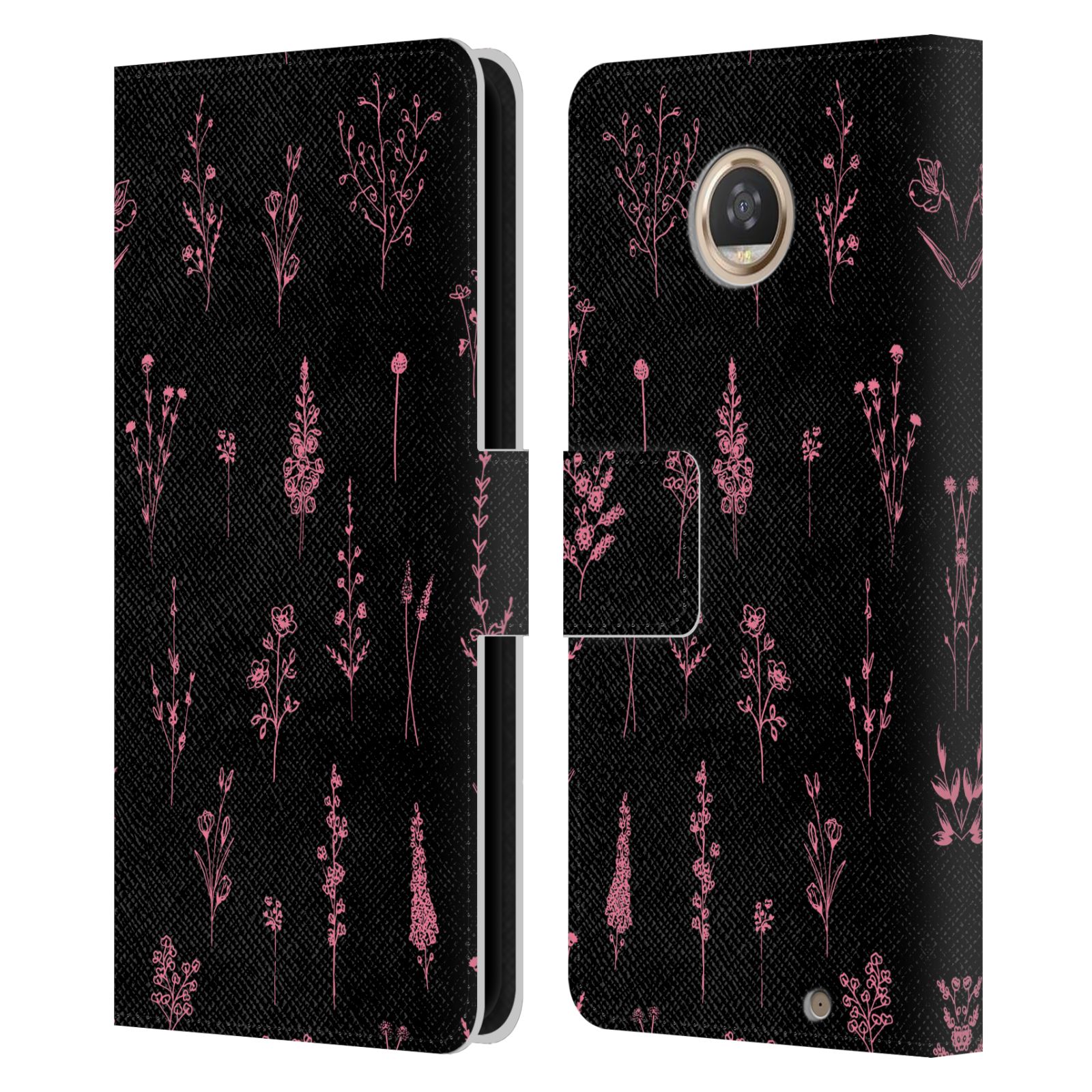 OFFICIAL ANIS ILLUSTRATION SPRING PATTERNS LEATHER BOOK CASE FOR MOTOROLA PHONES