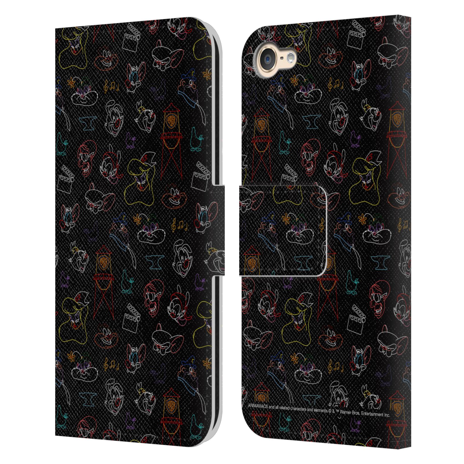 OFFICIAL ANIMANIACS GRAPHICS LEATHER BOOK CASE FOR APPLE iPOD TOUCH MP3 - Picture 11 of 14