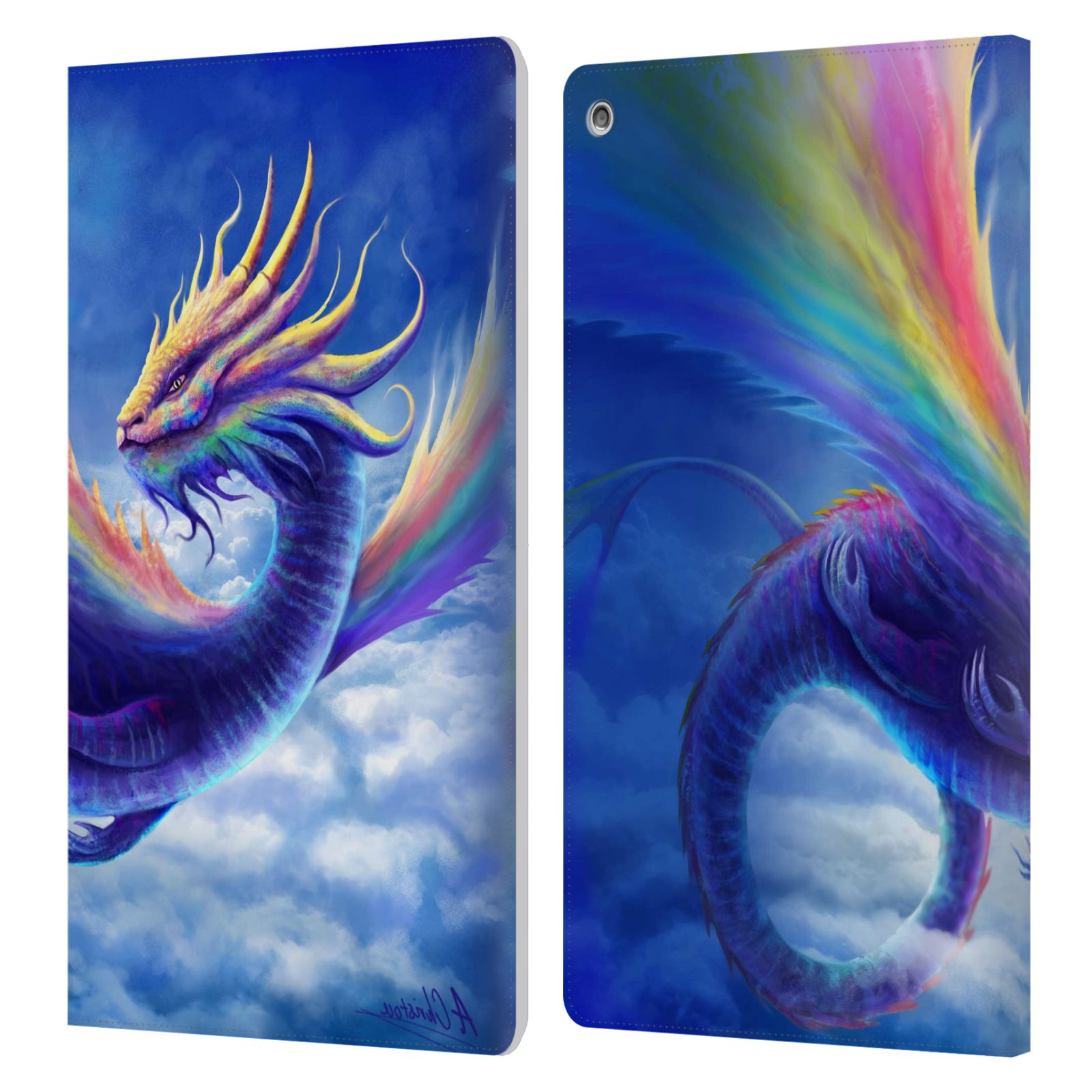 OFFICIAL ANTHONY CHRISTOU ART LEATHER BOOK WALLET CASE COVER FOR AMAZON FIRE - Picture 9 of 14