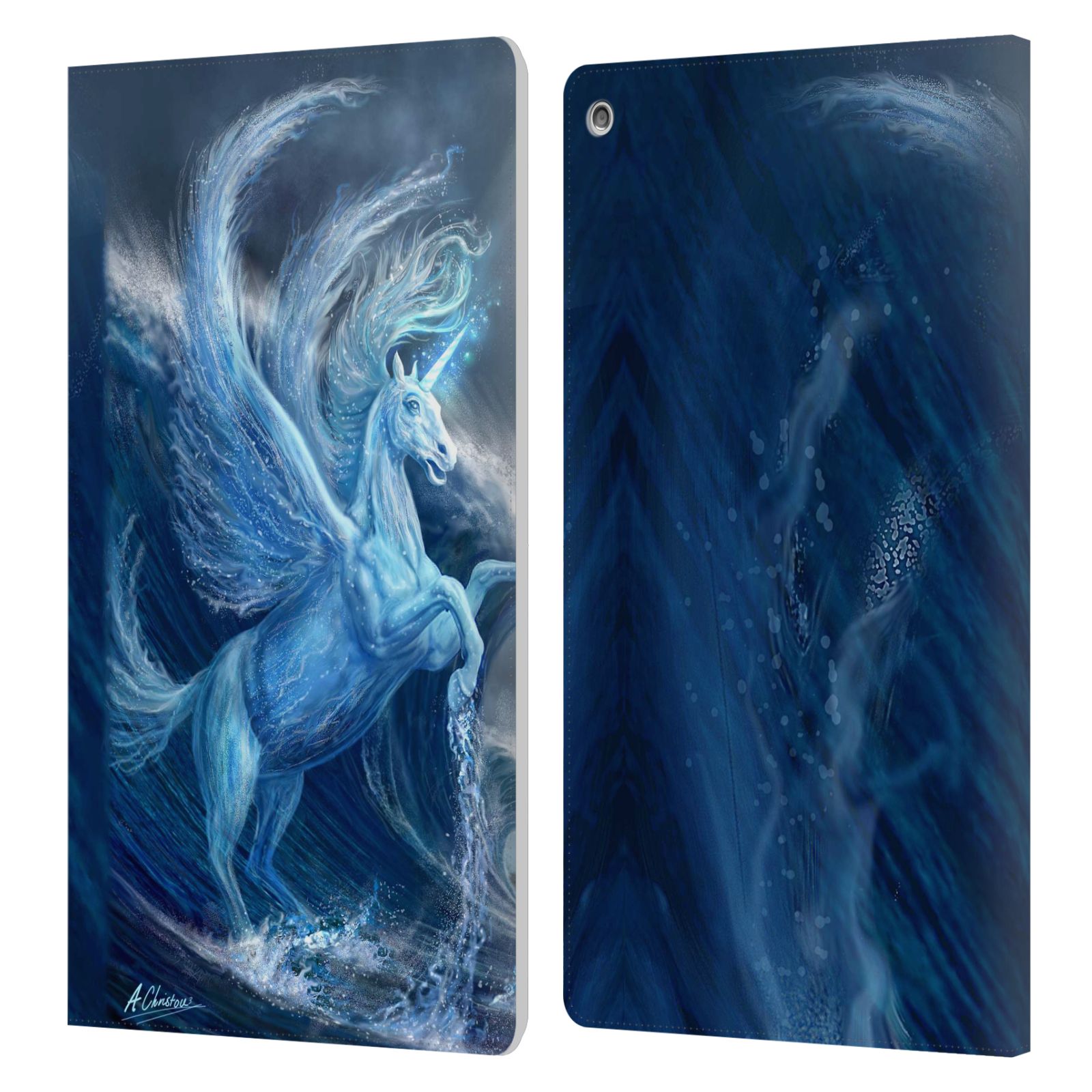 OFFICIAL ANTHONY CHRISTOU ART LEATHER BOOK WALLET CASE COVER FOR AMAZON FIRE - Picture 12 of 14