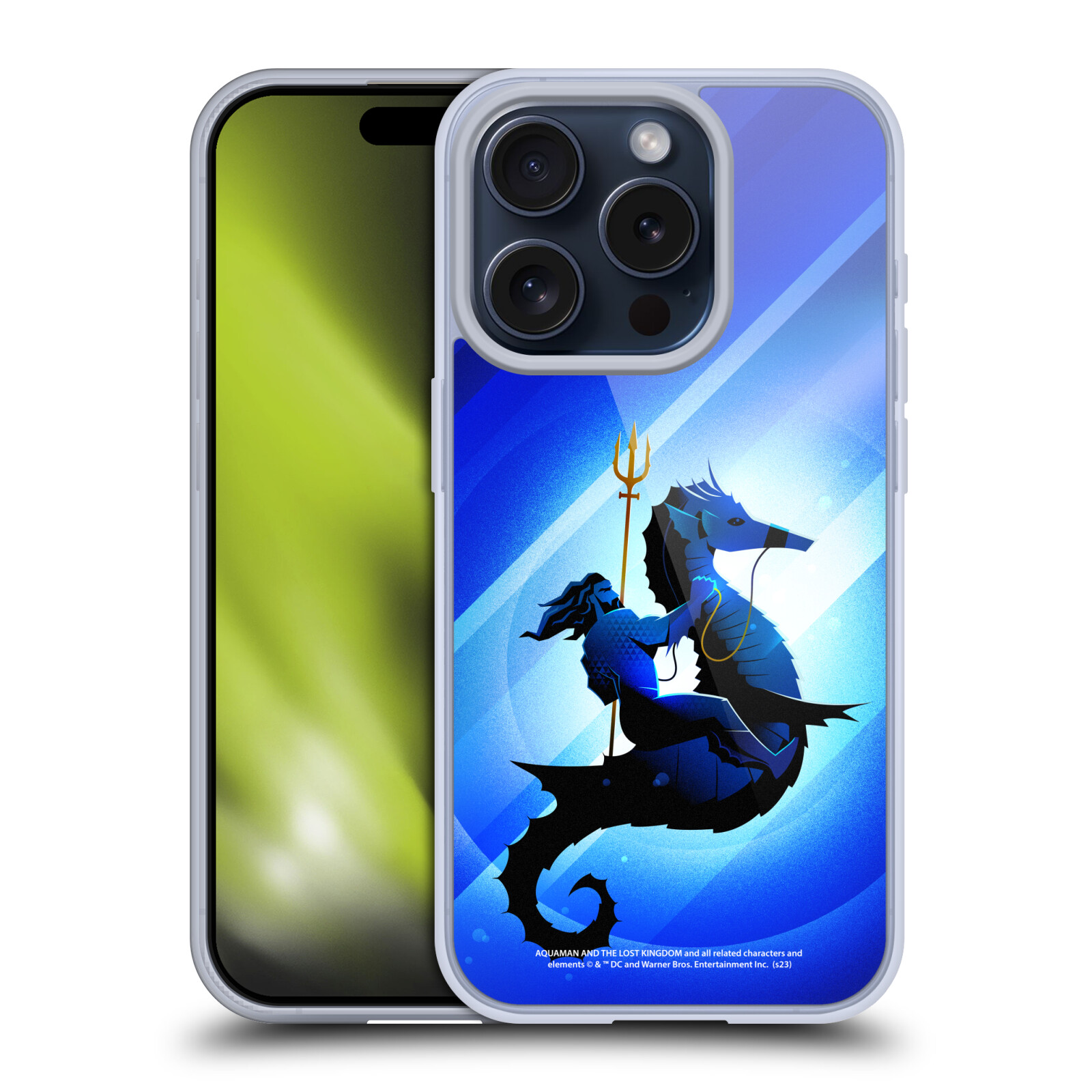 OFFICIAL AQUAMAN AND THE LOST KINGDOM GRAPHICS GEL CASE FOR APPLE iPHONE PHONES