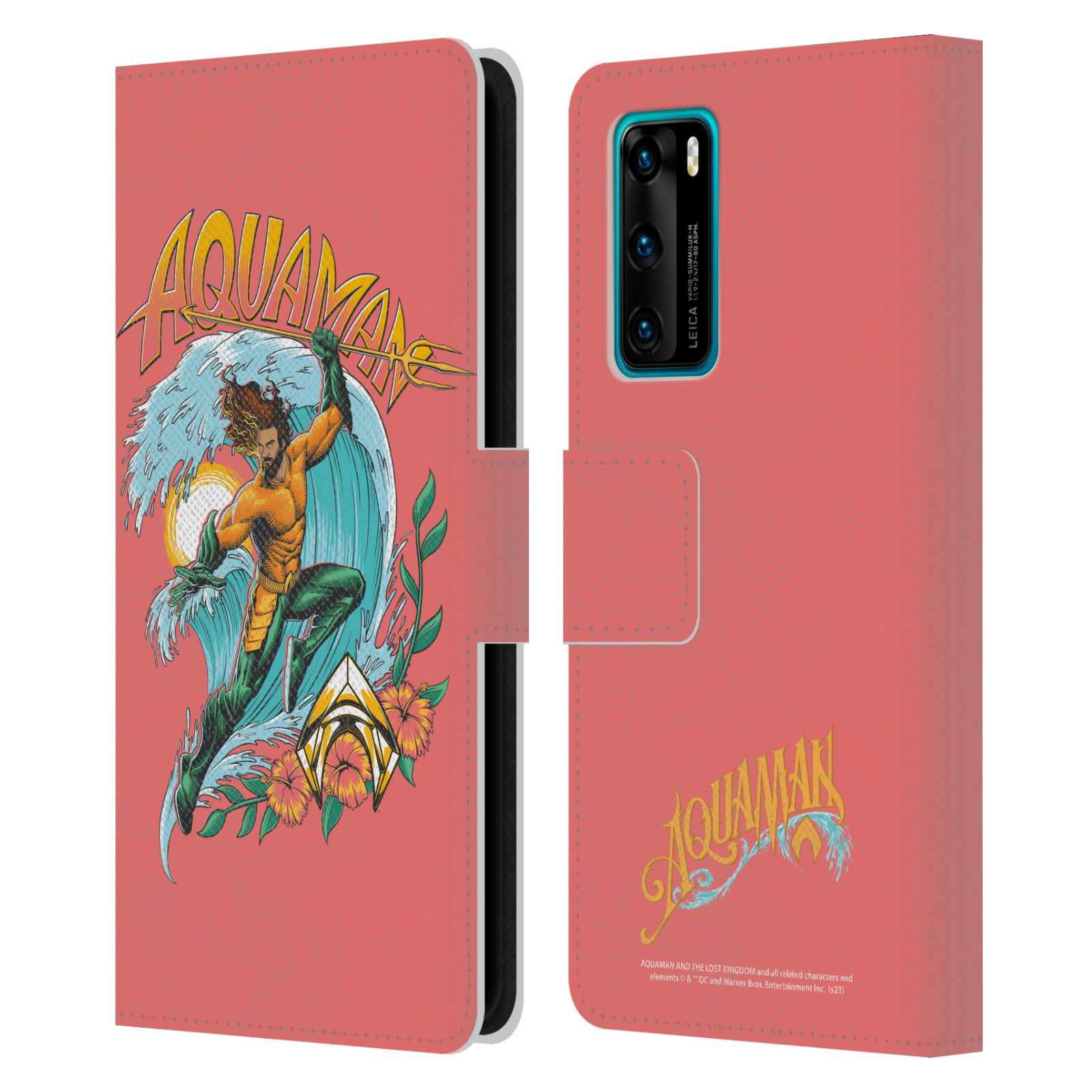 AQUAMAN AND THE LOST KINGDOM GRAPHICS LEATHER BOOK CASE FOR HUAWEI PHONES - Picture 9 of 15