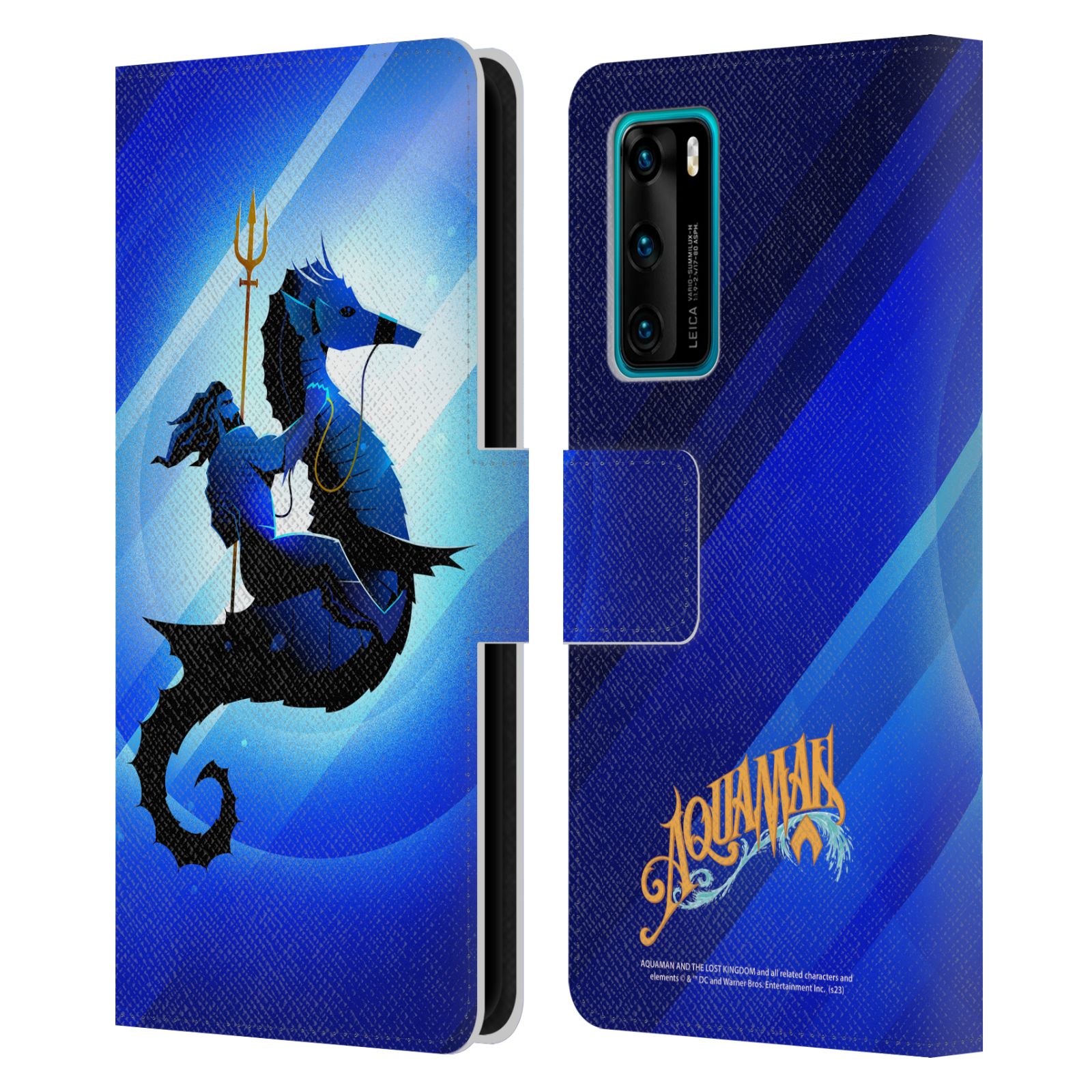 AQUAMAN AND THE LOST KINGDOM GRAPHICS LEATHER BOOK CASE FOR HUAWEI PHONES - Picture 8 of 15