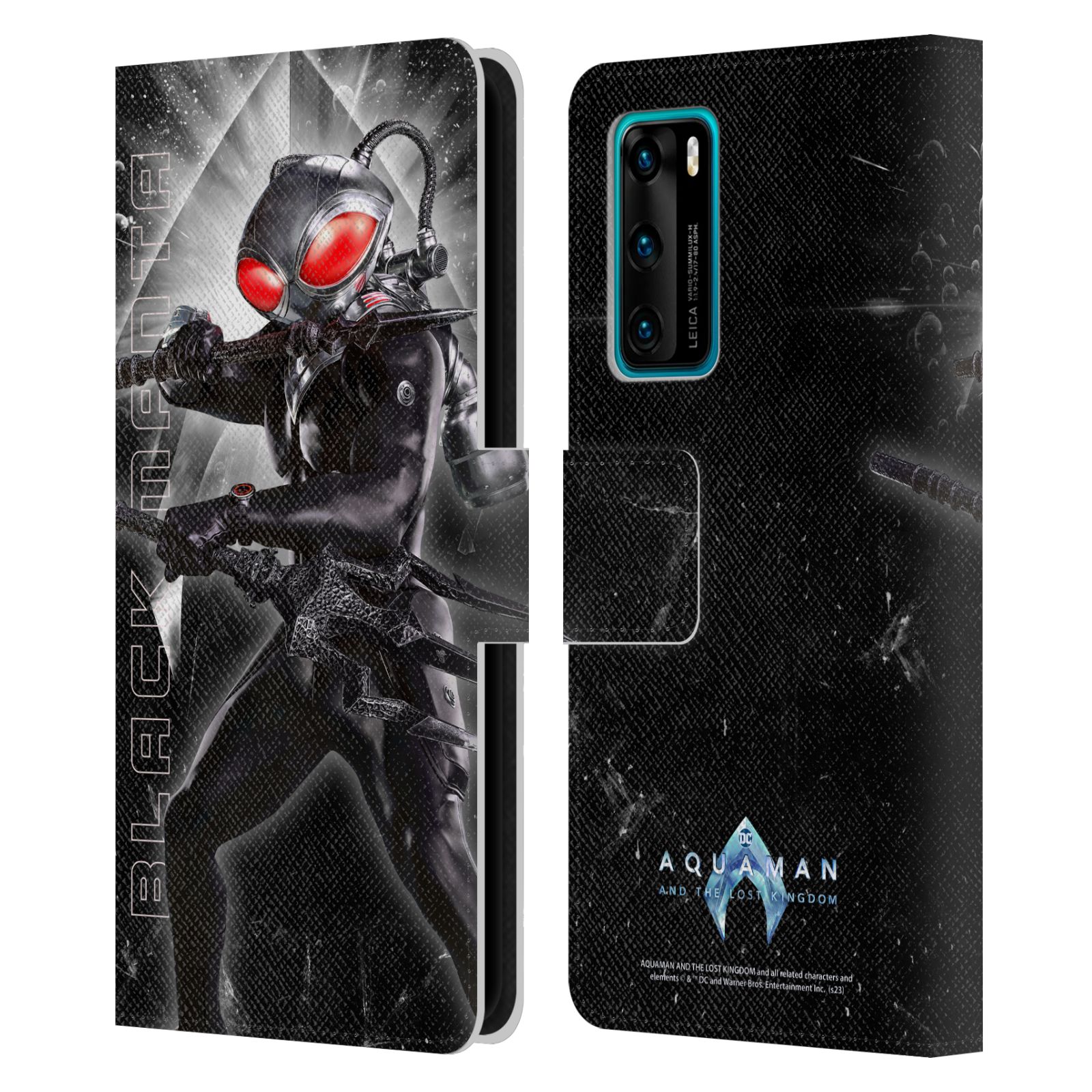 AQUAMAN AND THE LOST KINGDOM GRAPHICS LEATHER BOOK CASE FOR HUAWEI PHONES - Picture 11 of 15