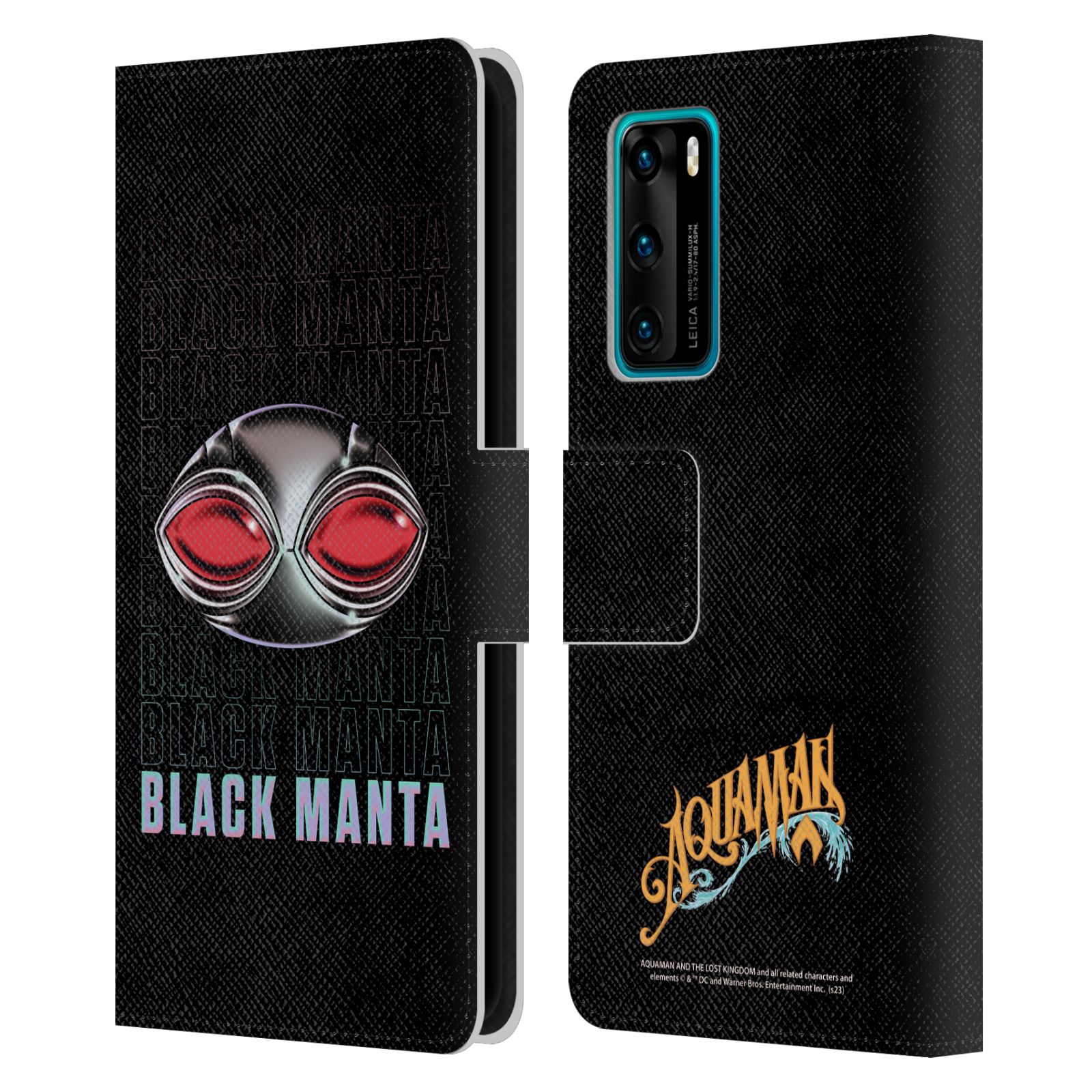 AQUAMAN AND THE LOST KINGDOM GRAPHICS LEATHER BOOK CASE FOR HUAWEI PHONES - Picture 13 of 15