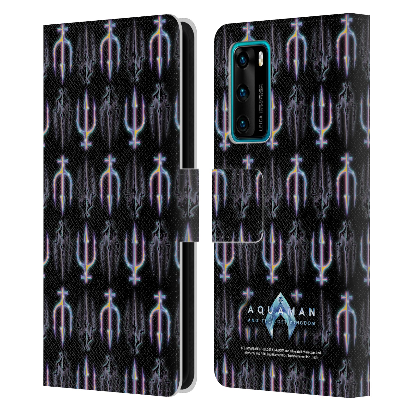 AQUAMAN AND THE LOST KINGDOM GRAPHICS LEATHER BOOK CASE FOR HUAWEI PHONES - Picture 15 of 15