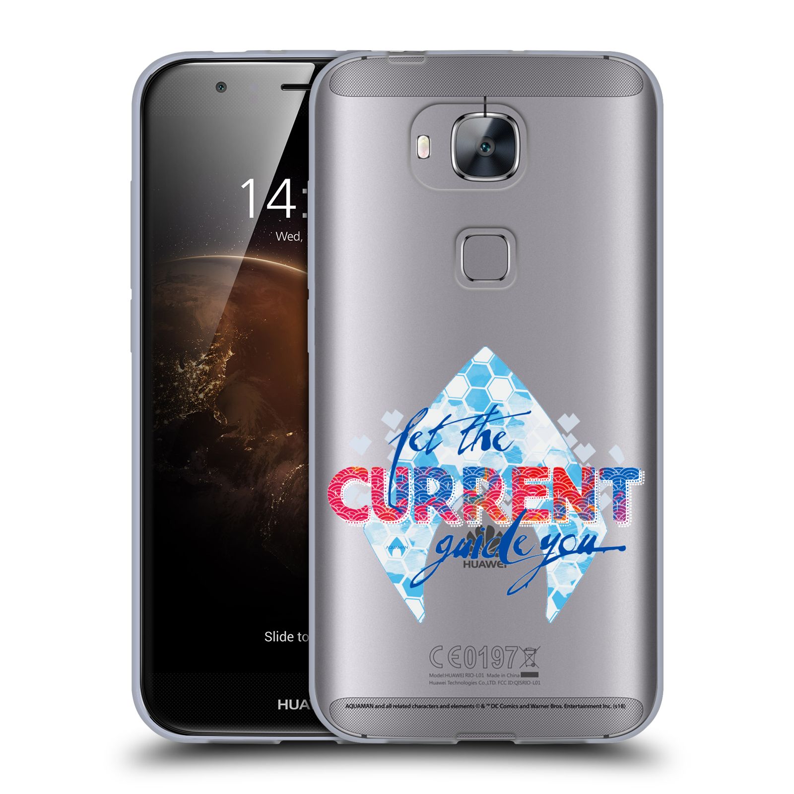 FUNDA DE GEL SUAVE CON LOGOTIPO OFICIAL DE PELÍCULA AQUAMAN PARA TELÉFONOS HUAWEI 2 - Imagen 18 de 18