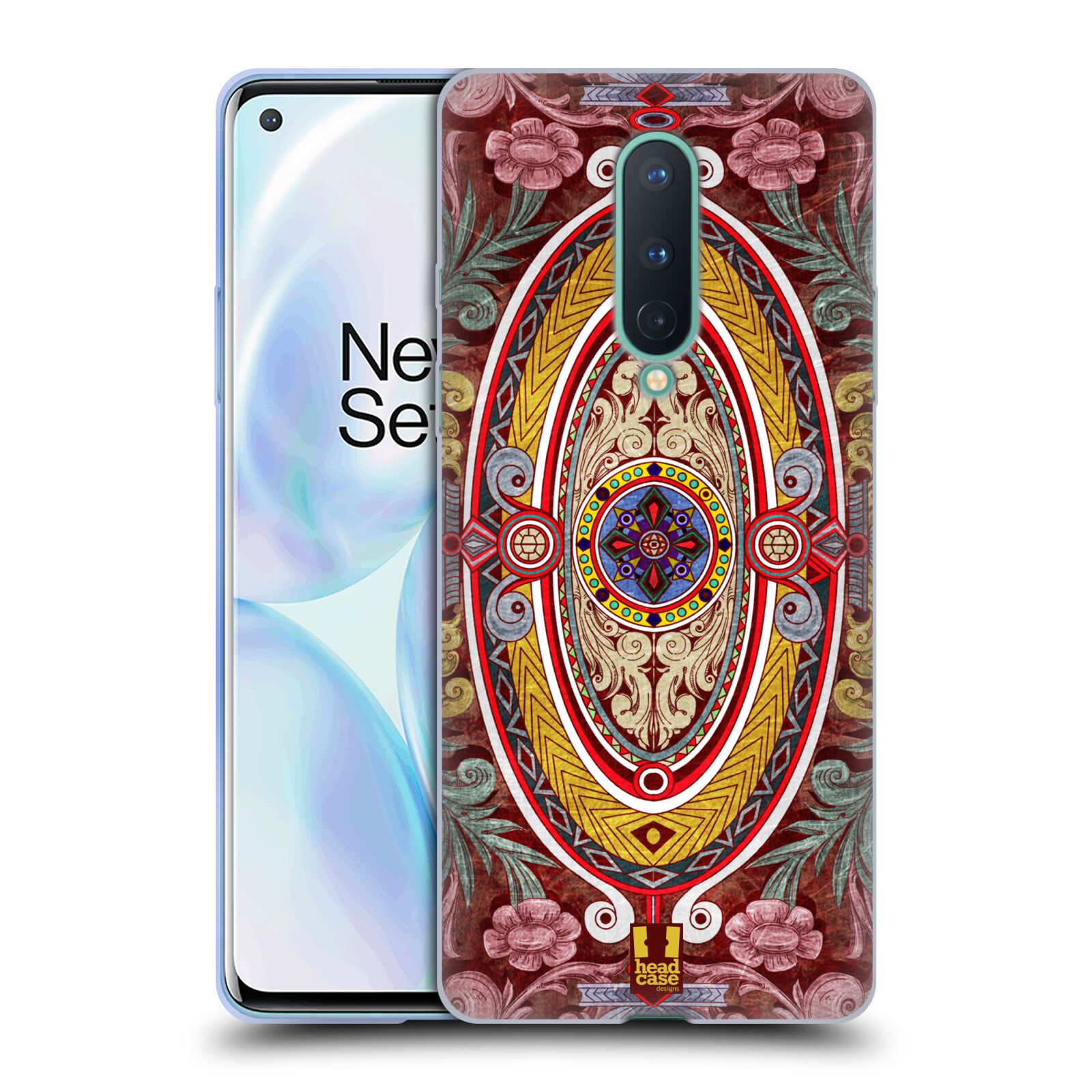 CUSTODIA HEAD CASE DESIGNS MOTIVO ARABESCO MORBIDA GEL PER TELEFONI GOOGLE ONEPLUS - Foto 8 di 12