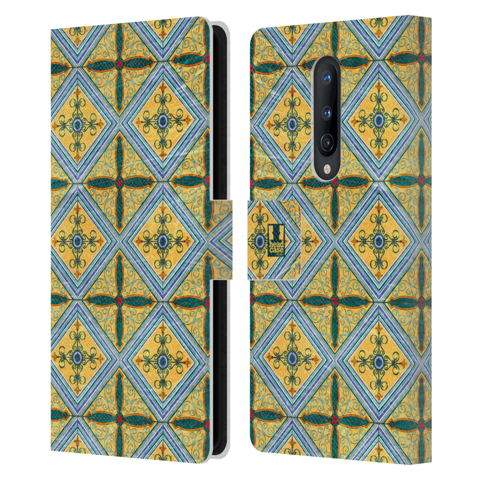 HEAD CASE DESIGNS ARABESQUE PATTERN LEATHER BOOK WALLET CASE FOR ONEPLUS PHONES - Picture 8 of 11