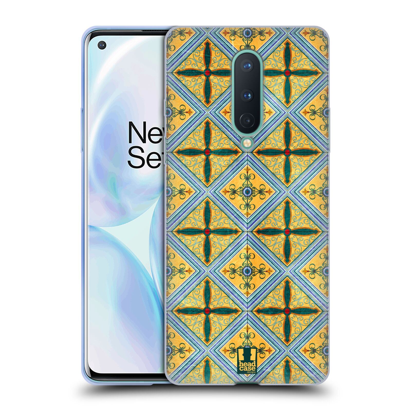 CUSTODIA HEAD CASE DESIGNS MOTIVO ARABESCO MORBIDA GEL PER TELEFONI GOOGLE ONEPLUS - Foto 9 di 12