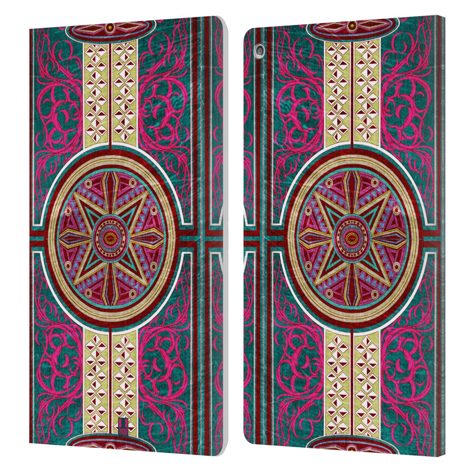 FUNDA BILLETERA HEAD CASE DESIGNS CON DIBUJO ARABESCO PARA AMAZON FIRE - Imagen 9 de 11