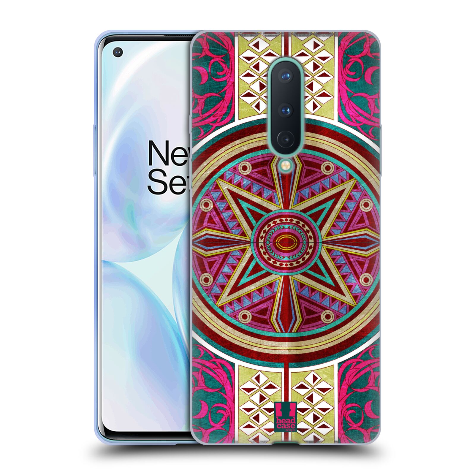 CUSTODIA HEAD CASE DESIGNS MOTIVO ARABESCO MORBIDA GEL PER TELEFONI GOOGLE ONEPLUS - Foto 10 di 12