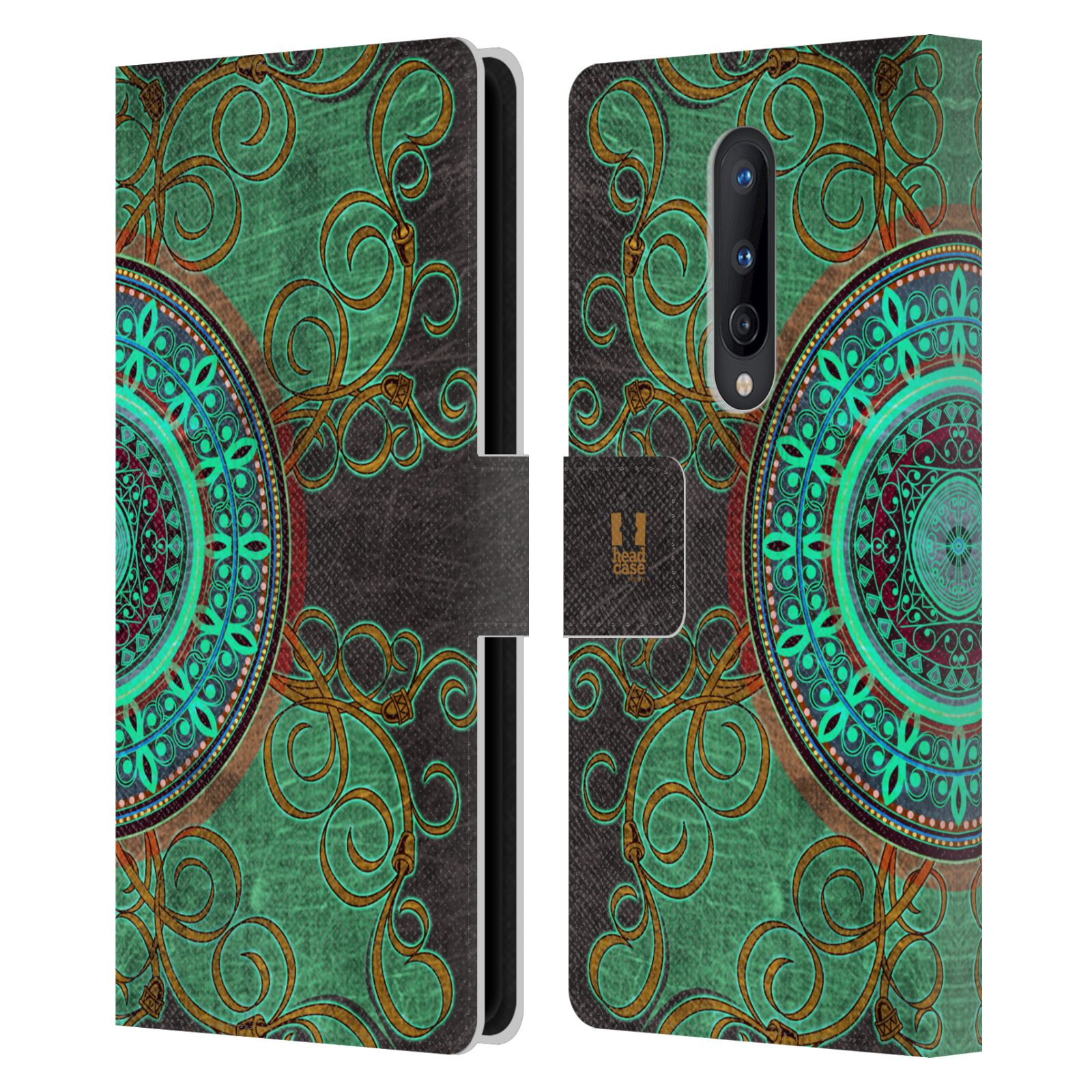 HEAD CASE DESIGNS ARABESQUE PATTERN LEATHER BOOK WALLET CASE FOR ONEPLUS PHONES - Picture 11 of 11