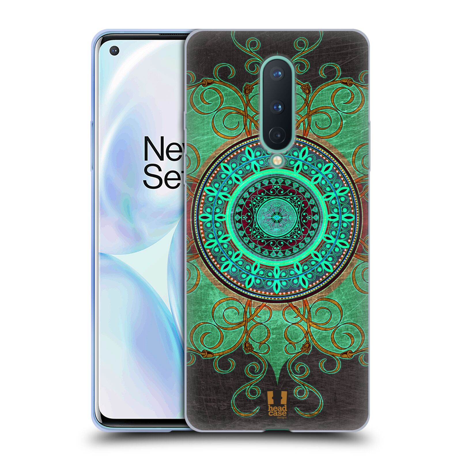 CUSTODIA HEAD CASE DESIGNS MOTIVO ARABESCO MORBIDA GEL PER TELEFONI GOOGLE ONEPLUS - Foto 12 di 12