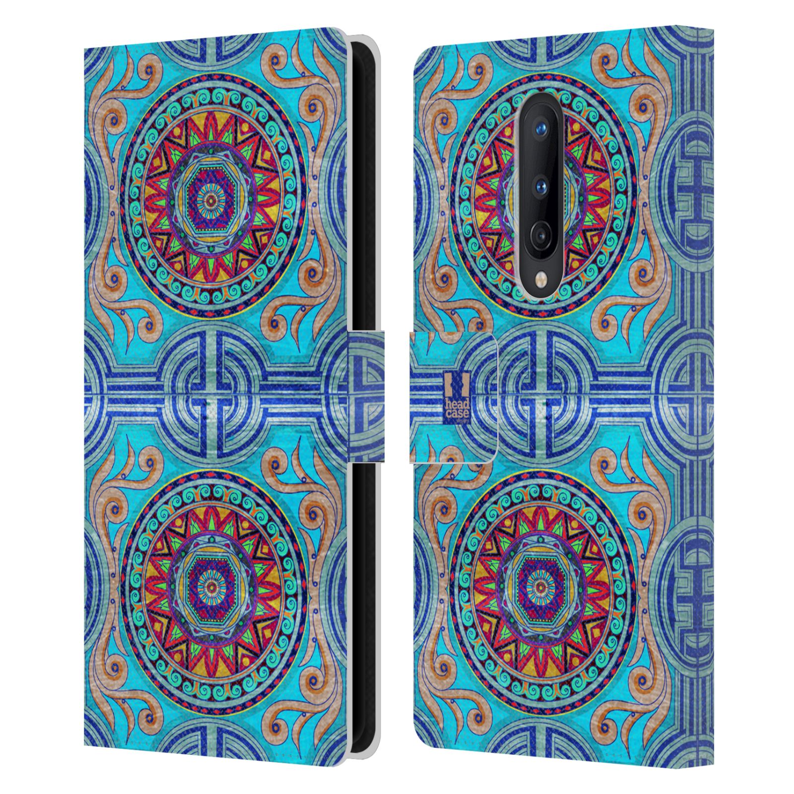 HEAD CASE DESIGNS ARABESQUE PATTERN LEATHER BOOK WALLET CASE FOR ONEPLUS PHONES - Picture 10 of 11