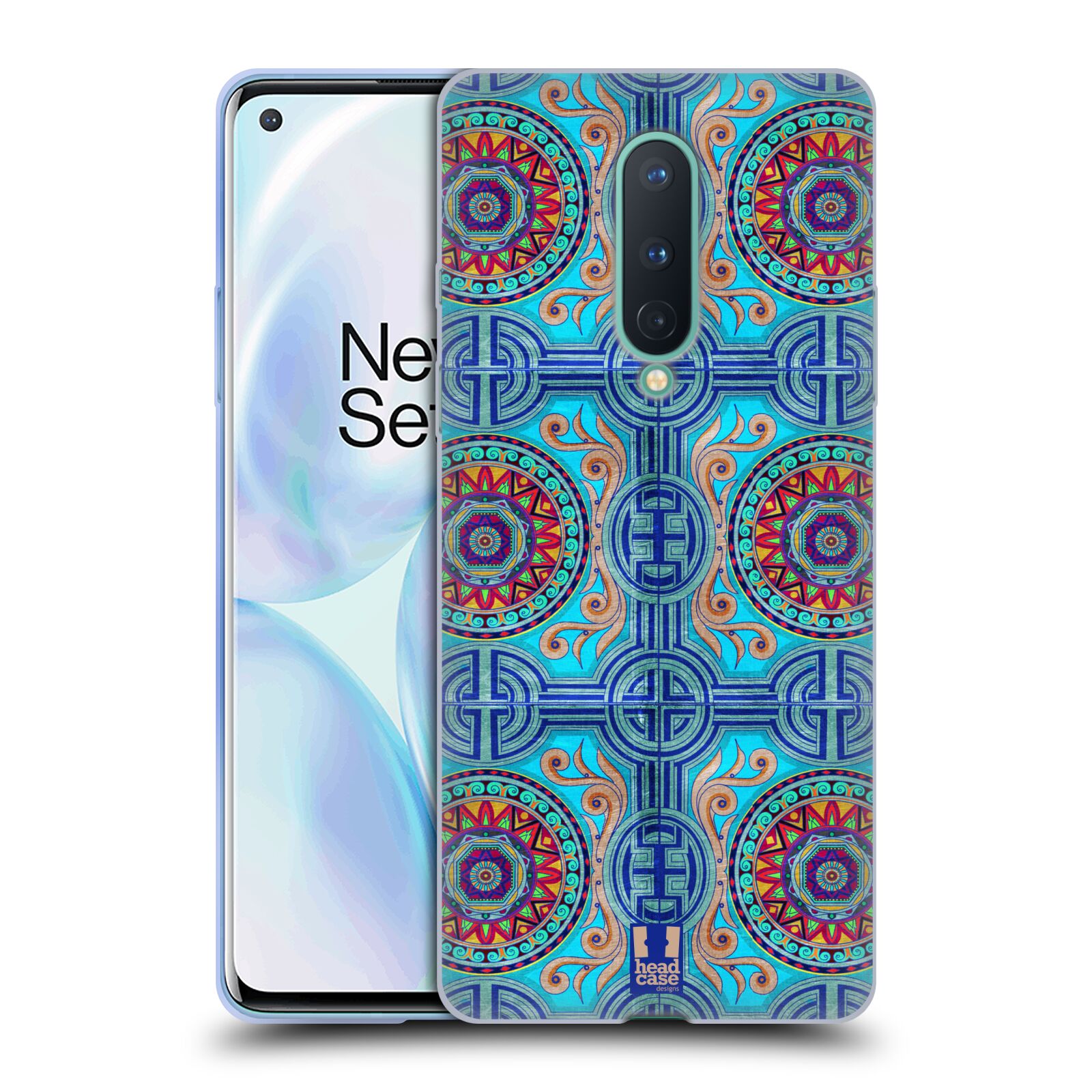 CUSTODIA HEAD CASE DESIGNS MOTIVO ARABESCO MORBIDA GEL PER TELEFONI GOOGLE ONEPLUS - Foto 11 di 12