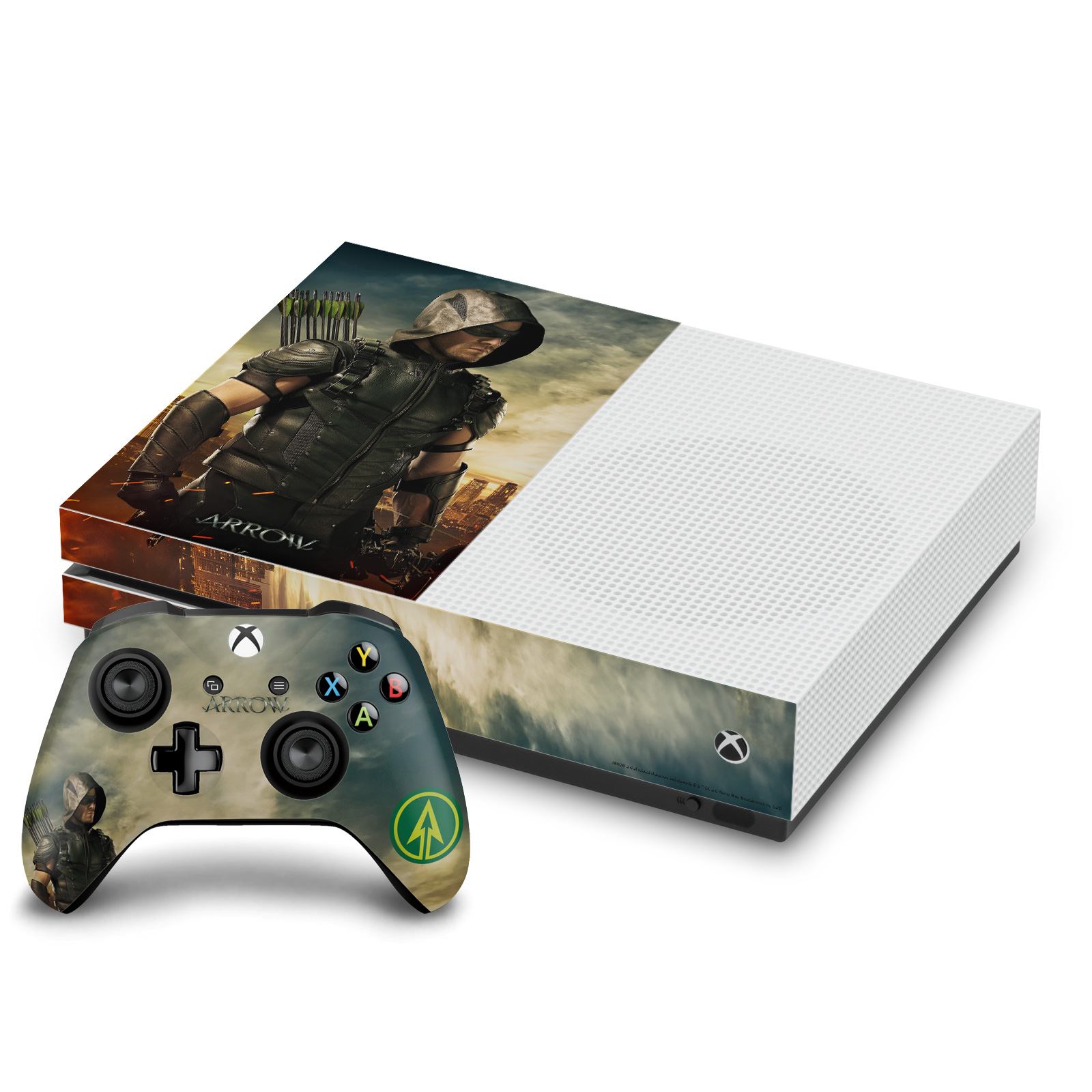 OFFICIAL ARROW TV SERIES POSTERS VINYL SKIN DECAL FOR ONE S CONSOLE & CONTROLLER