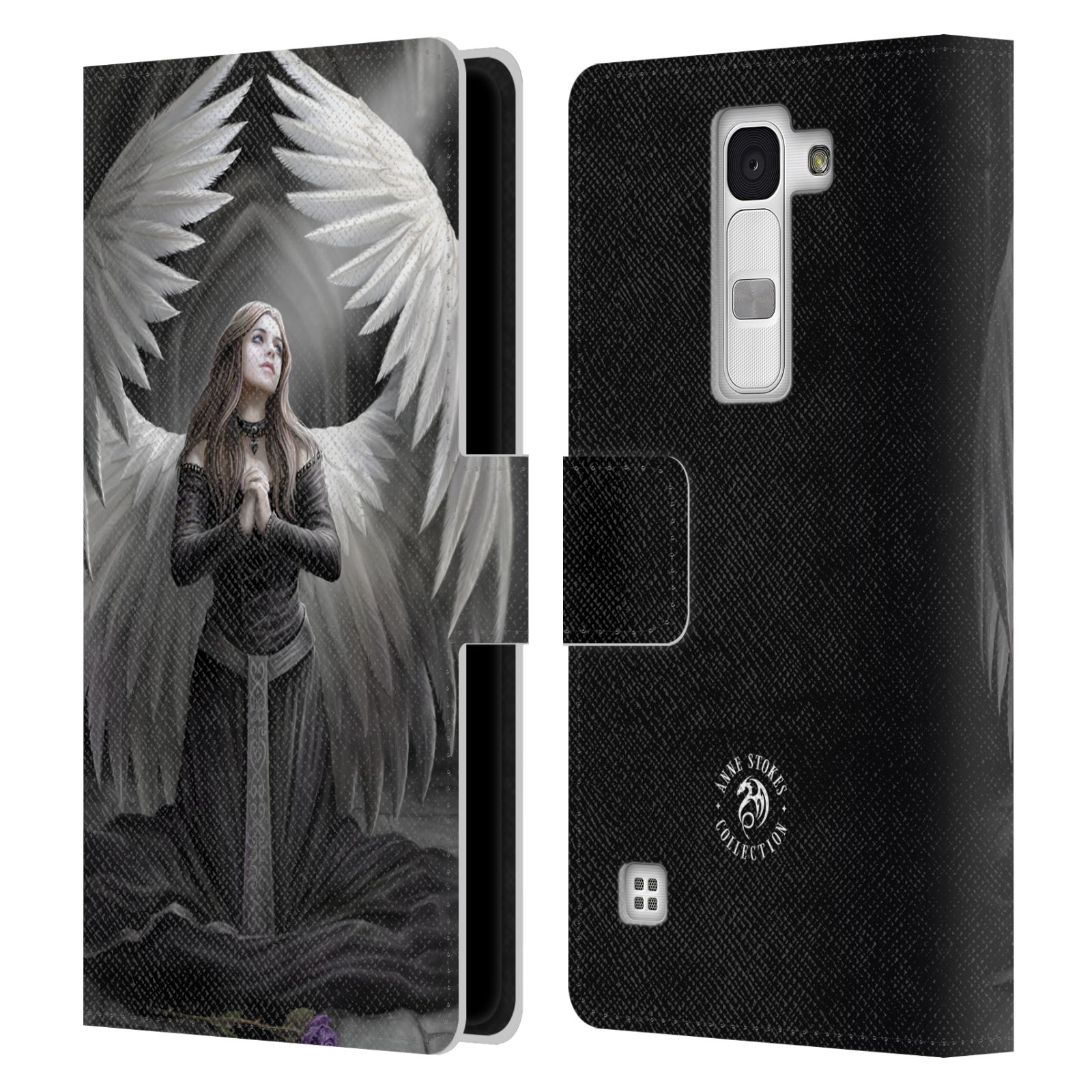 OFFICIAL ANNE STOKES ANGELS LEATHER BOOK WALLET CASE FOR LG PHONES 2 - Picture 7 of 12
