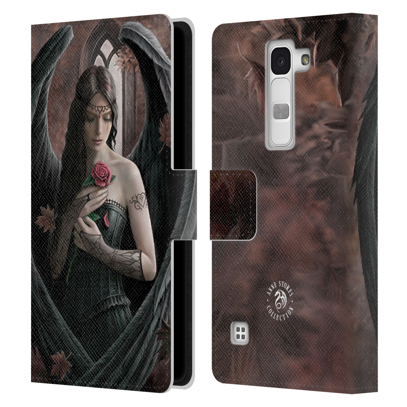 OFFICIAL ANNE STOKES ANGELS LEATHER BOOK WALLET CASE FOR LG PHONES 2 - Picture 8 of 12