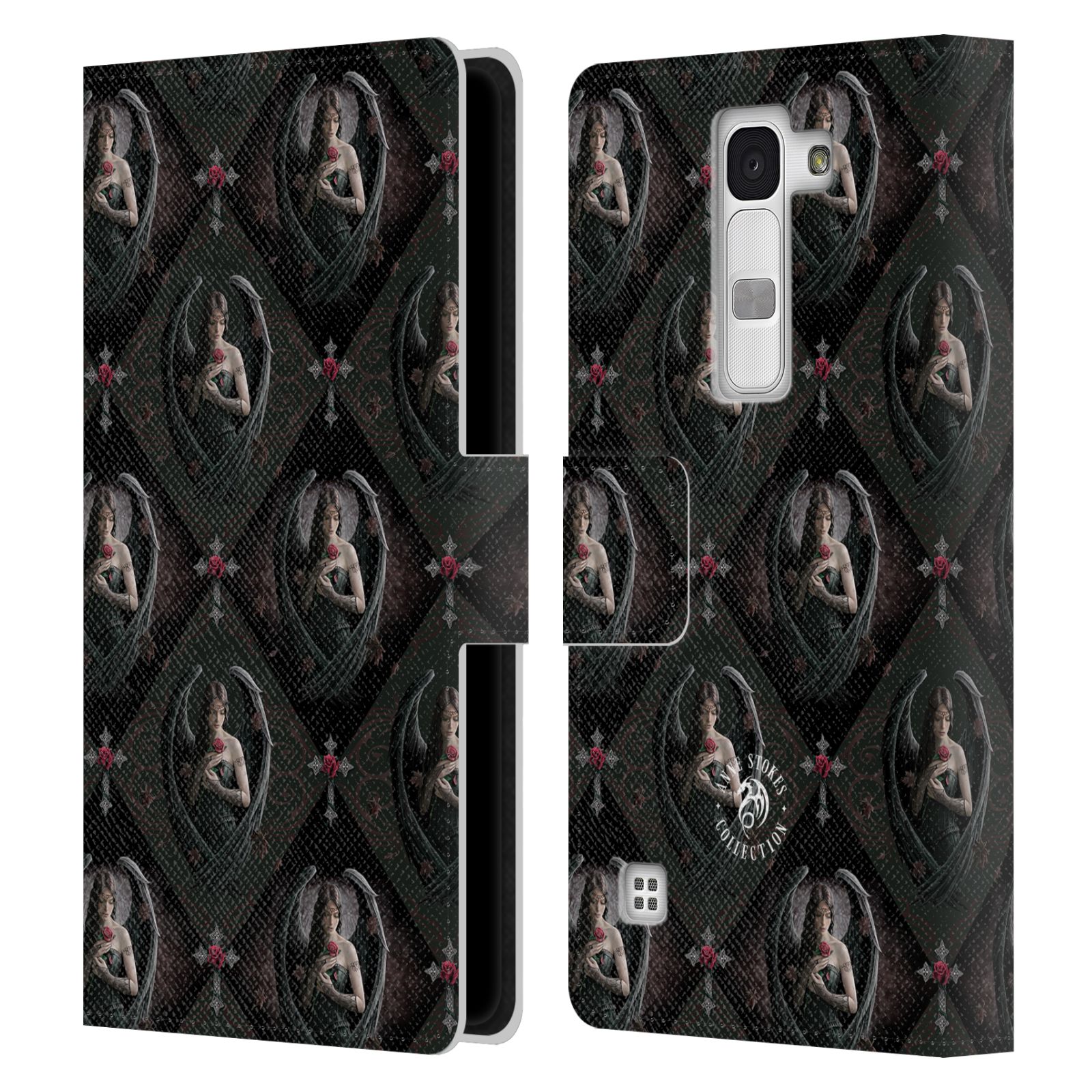 OFFICIAL ANNE STOKES ANGELS LEATHER BOOK WALLET CASE FOR LG PHONES 2 - Picture 9 of 12