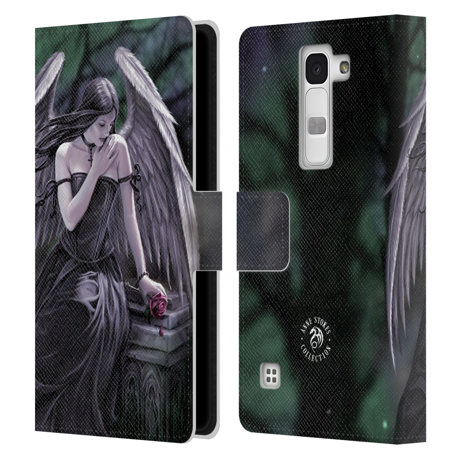 OFFICIAL ANNE STOKES ANGELS LEATHER BOOK WALLET CASE FOR LG PHONES 2 - Picture 6 of 12
