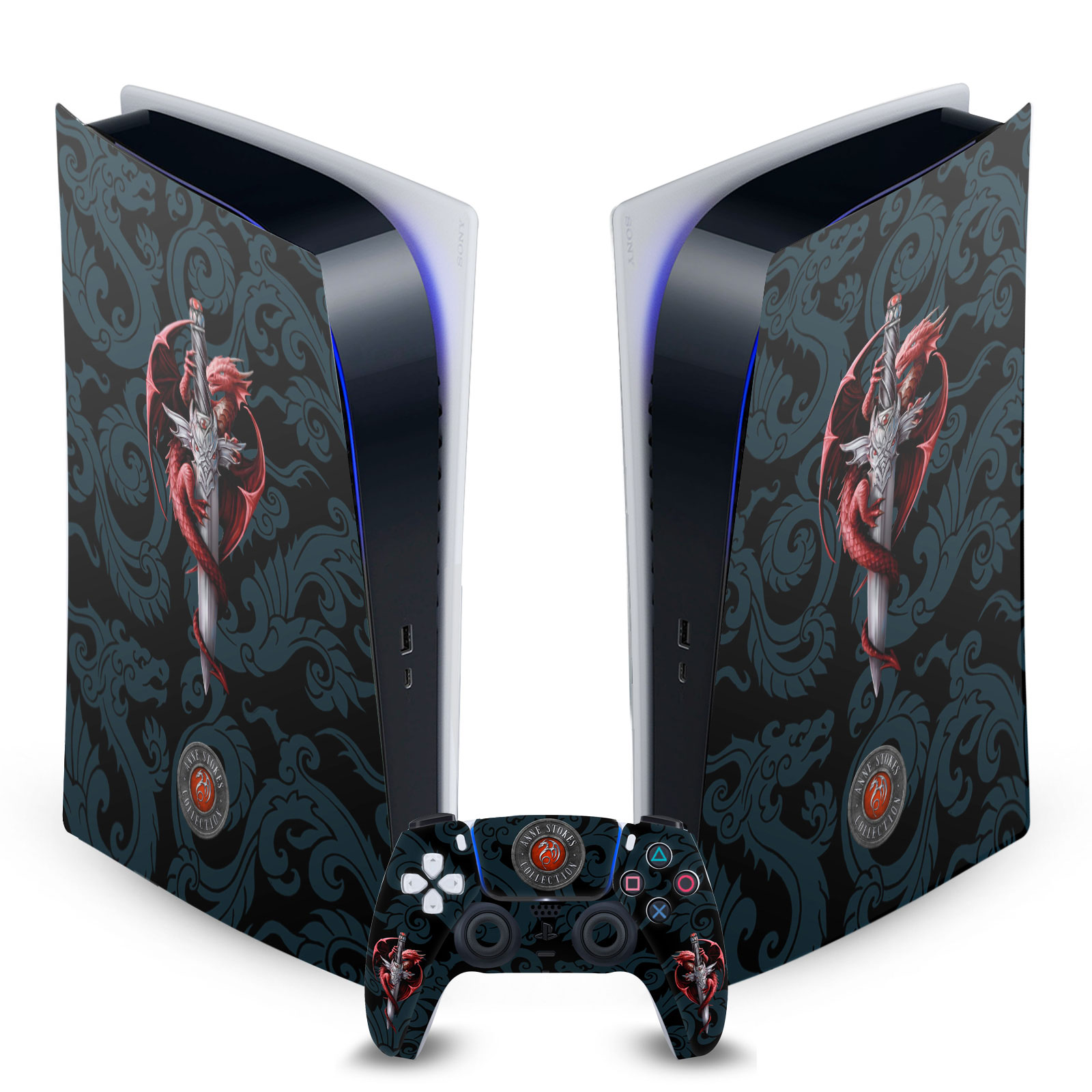 OFFICIAL ANNE STOKES ART MIX VINYL SKIN FOR SONY PS5 DIGITAL EDITION BUNDLE