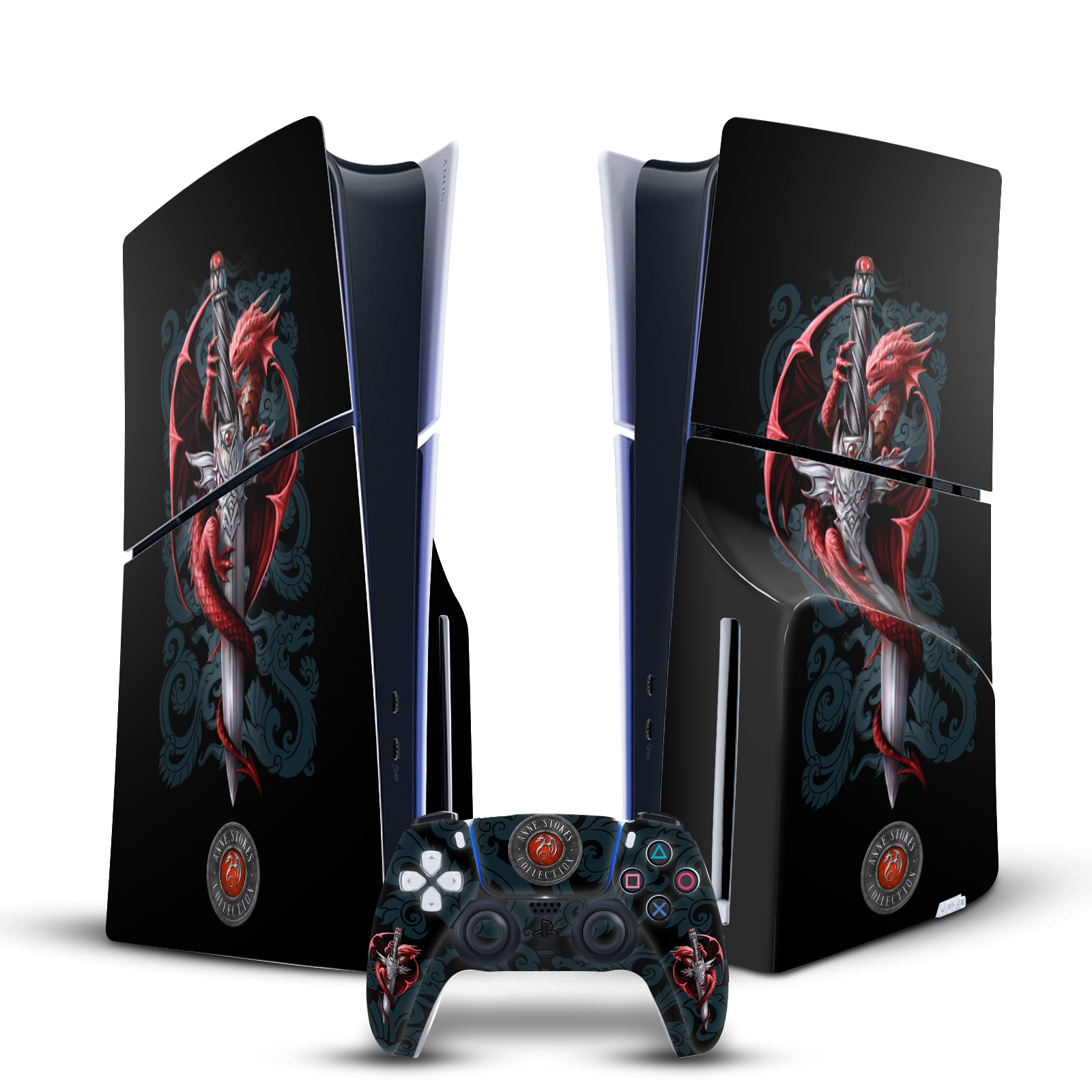 ANNE STOKES ART MIX VINYL SKIN FOR SONY PS5 SLIM DISC CONSOLE & CONTROLLER