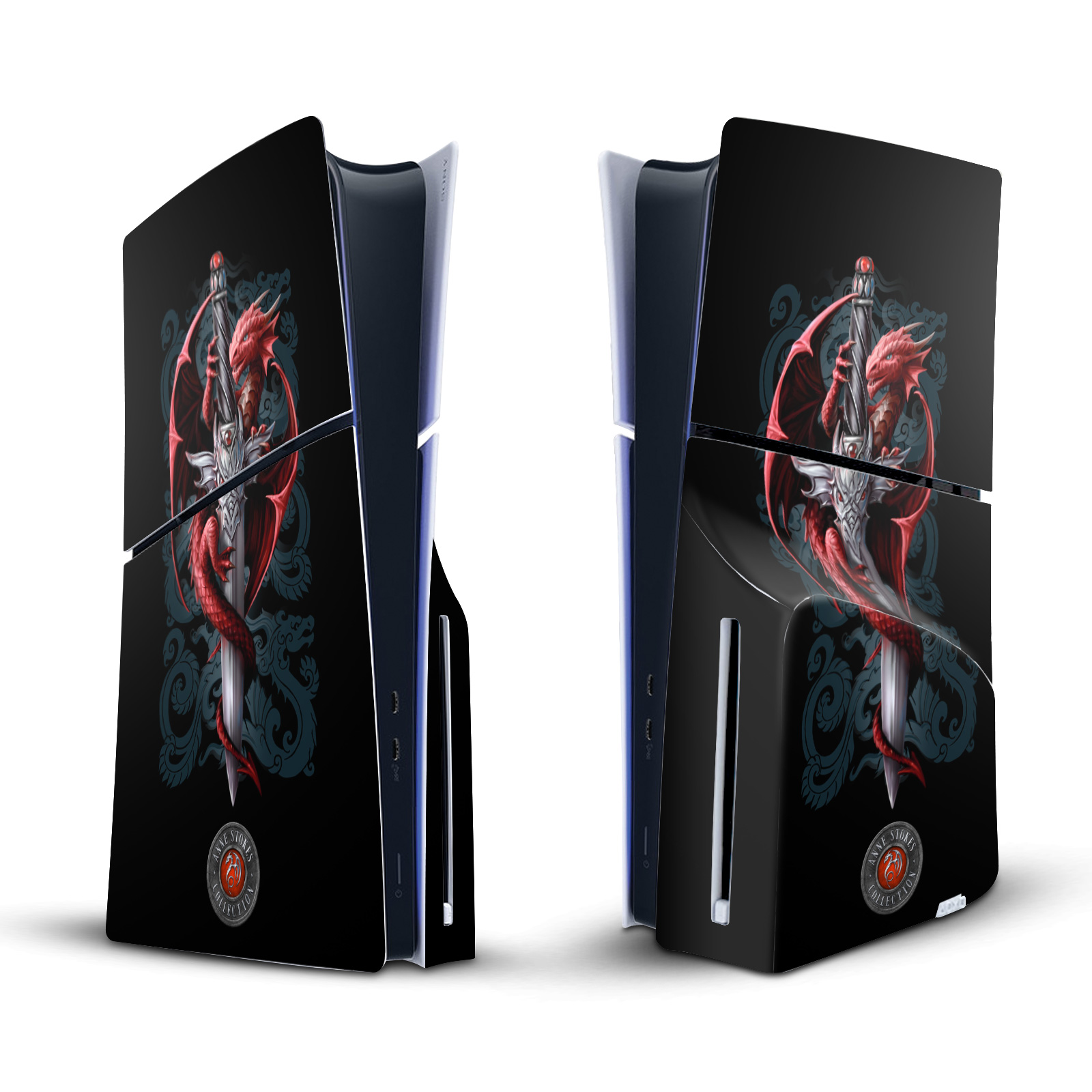 ANNE STOKES ART MIX VINYL SKIN DECAL FOR SONY PS5 SLIM DISC EDITION CONSOLE