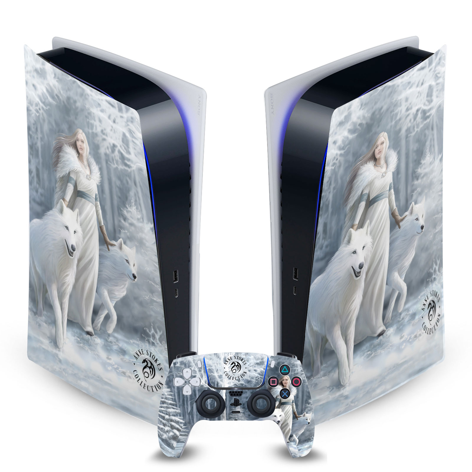 OFFICIAL ANNE STOKES ART MIX VINYL SKIN FOR SONY PS5 DIGITAL EDITION BUNDLE