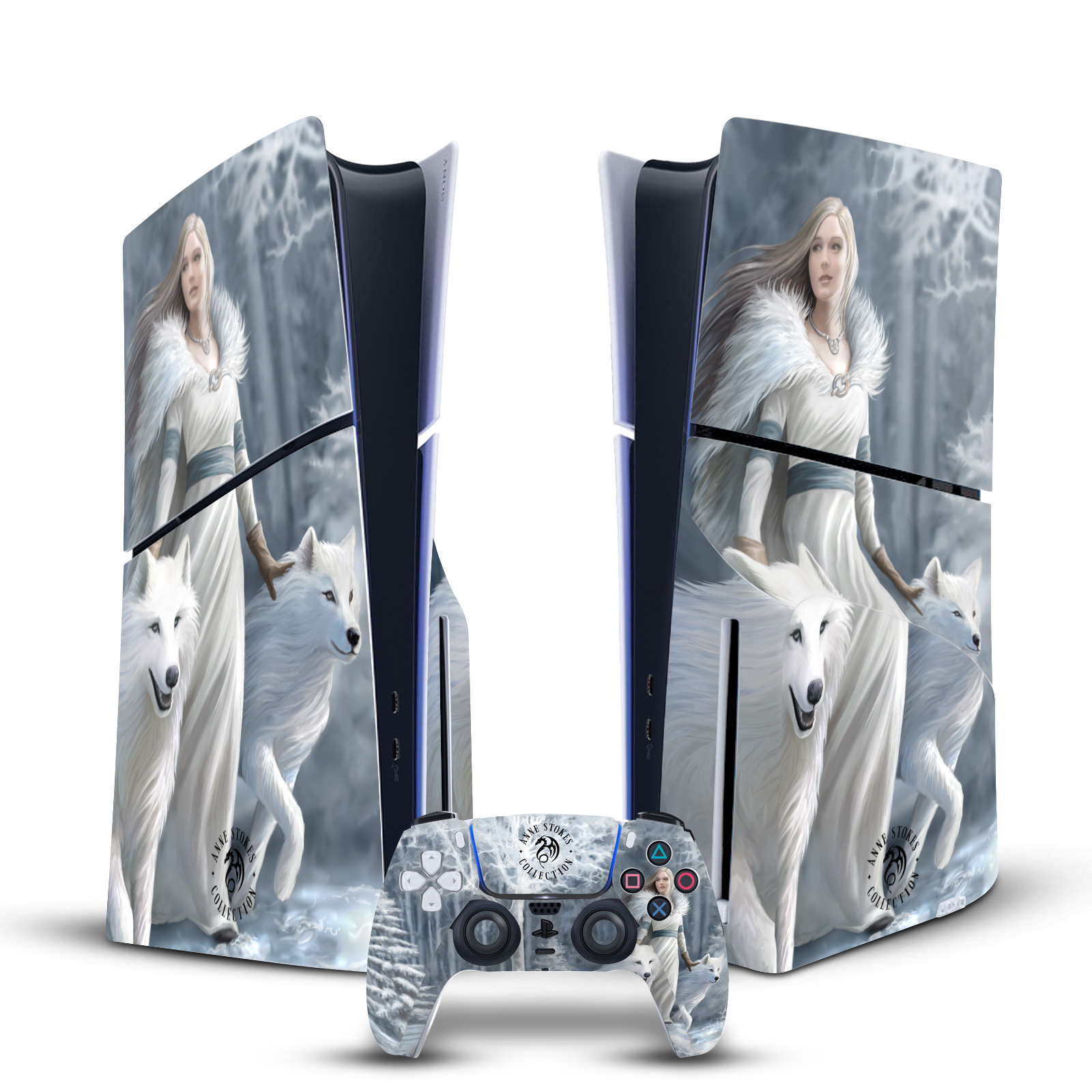 ANNE STOKES ART MIX VINYL SKIN FOR SONY PS5 SLIM DISC CONSOLE & CONTROLLER