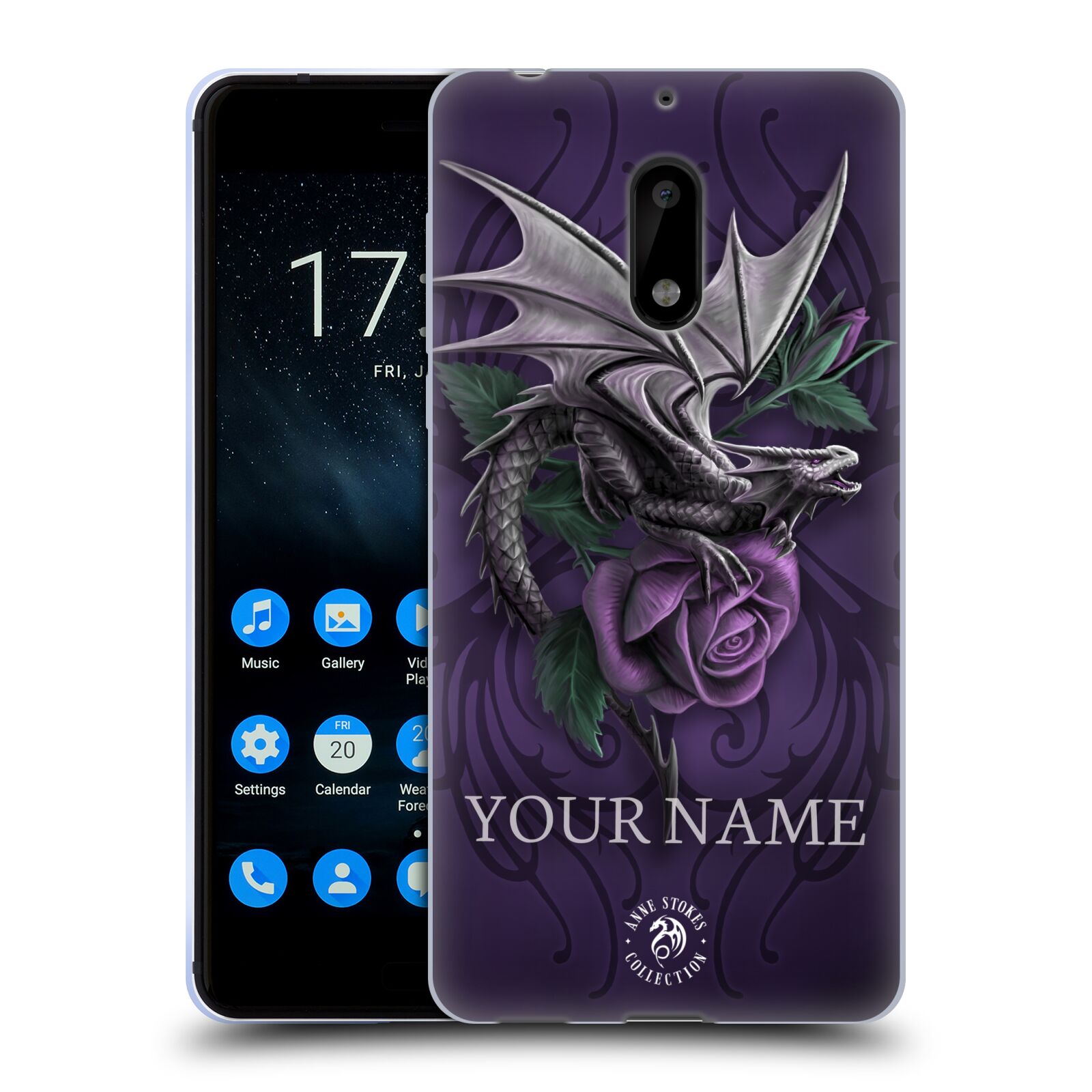 CUSTOM CUSTOMIZED PERSONALIZED ANNE STOKES ART SOFT GEL CASE FOR NOKIA PHONES 1